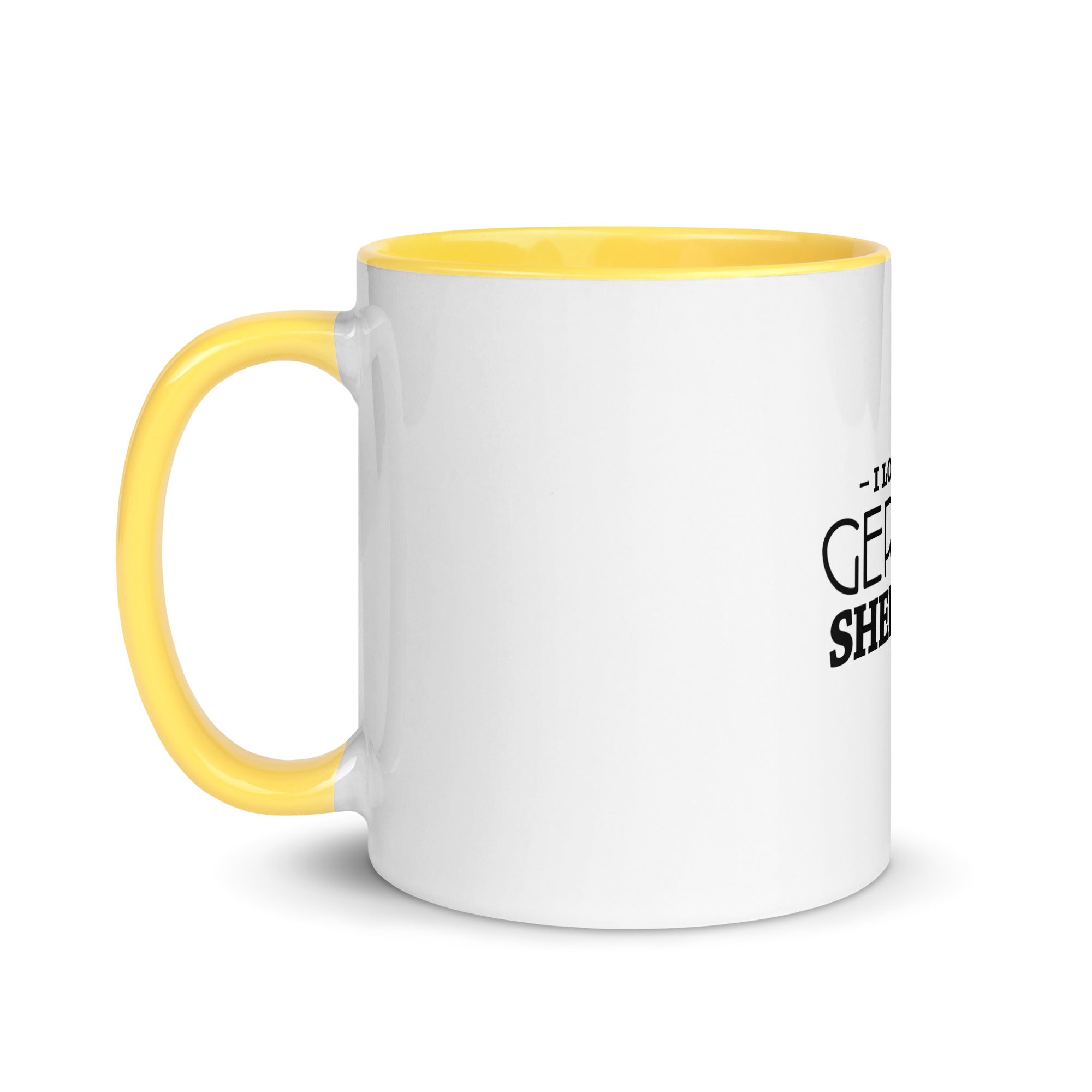 I LOVE MY GERMAN SHEPHERD - Mug with Color Inside