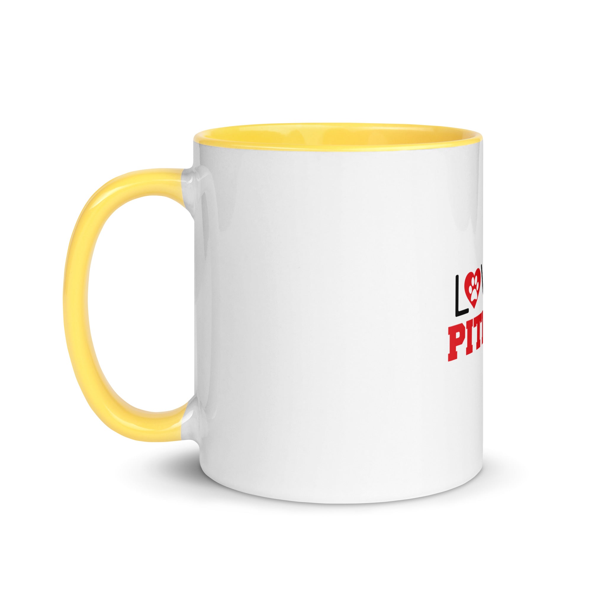 LOVED PITBULL - Mug with Color Inside