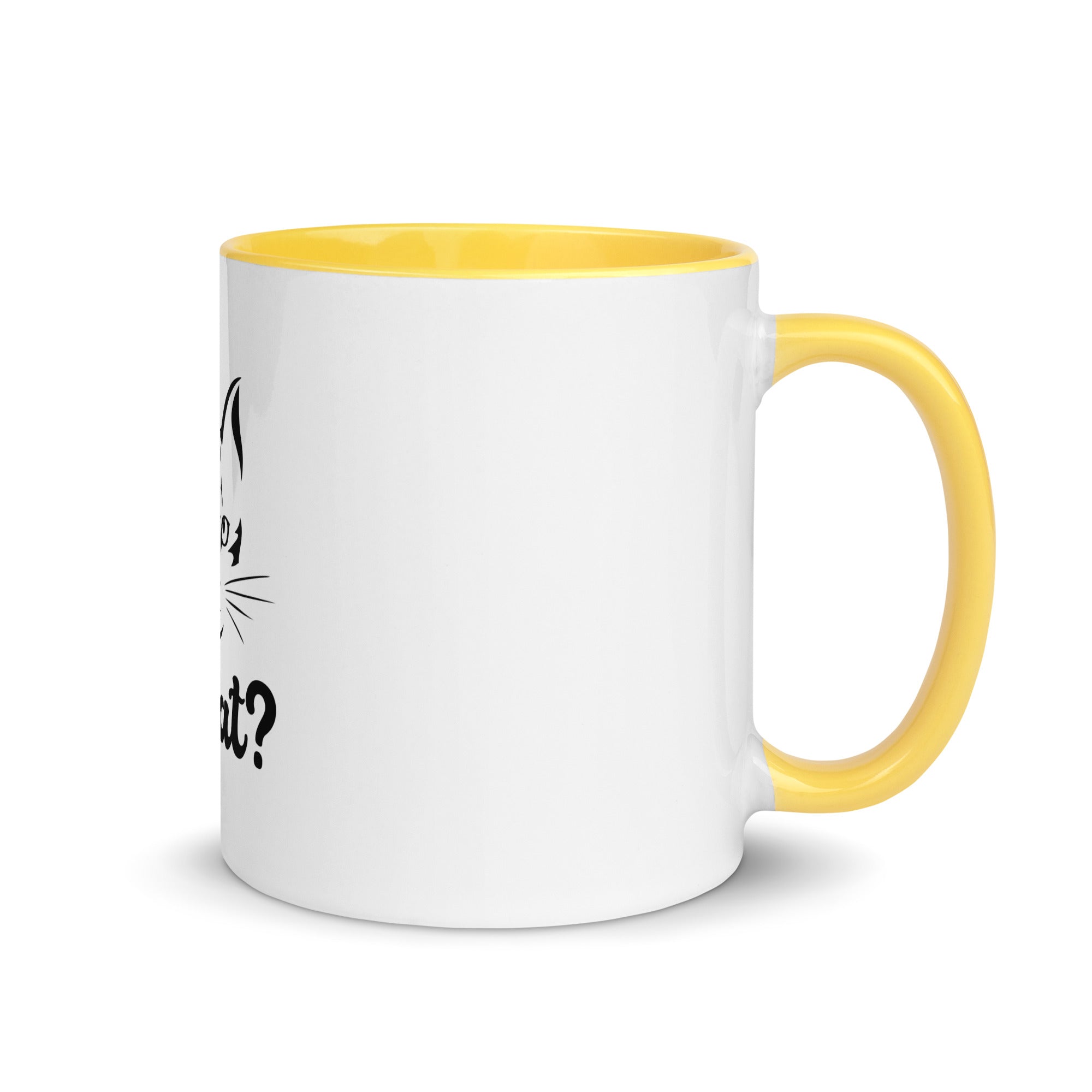 WHAT? - Mug with Color Inside