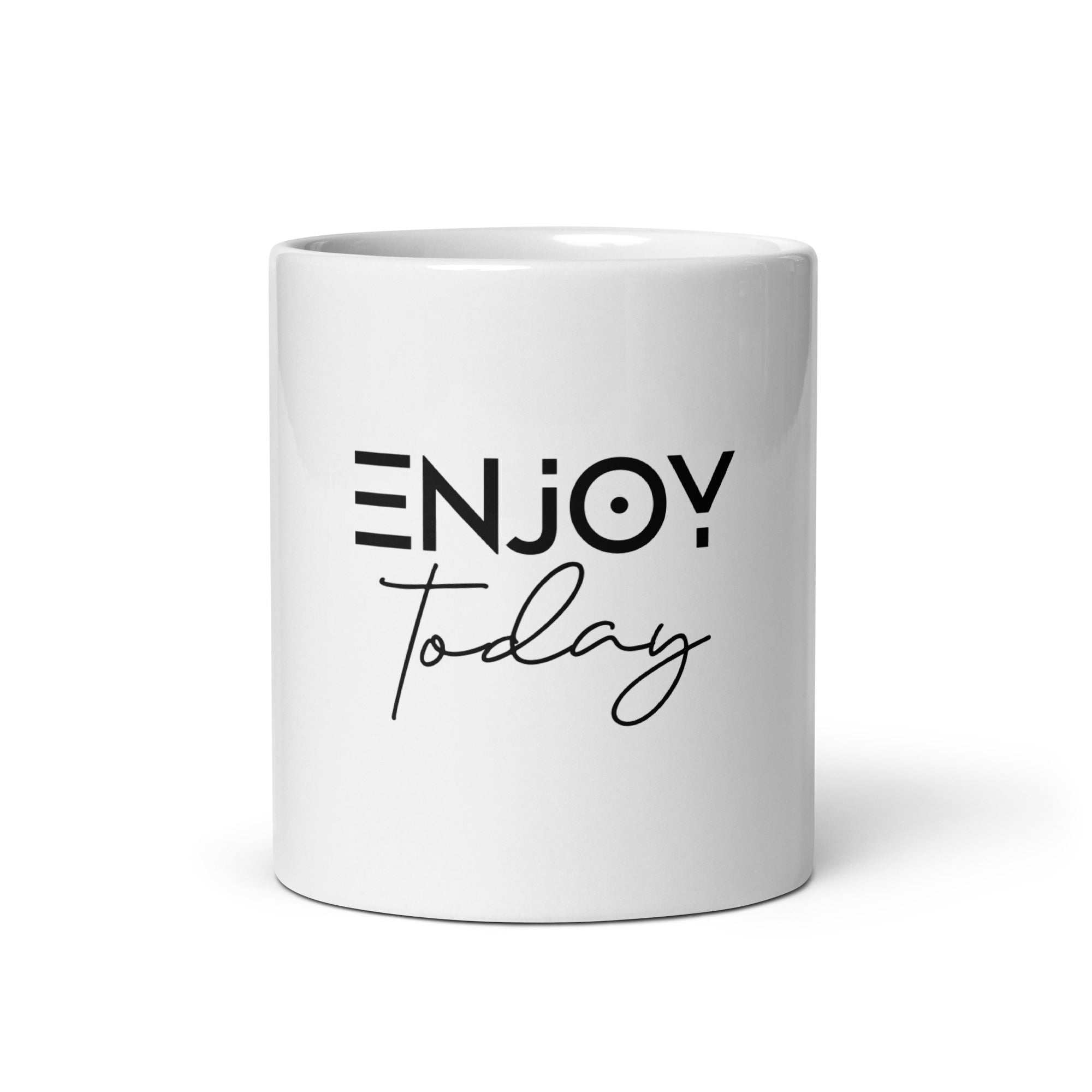 ENJOY TODAY - White glossy mug