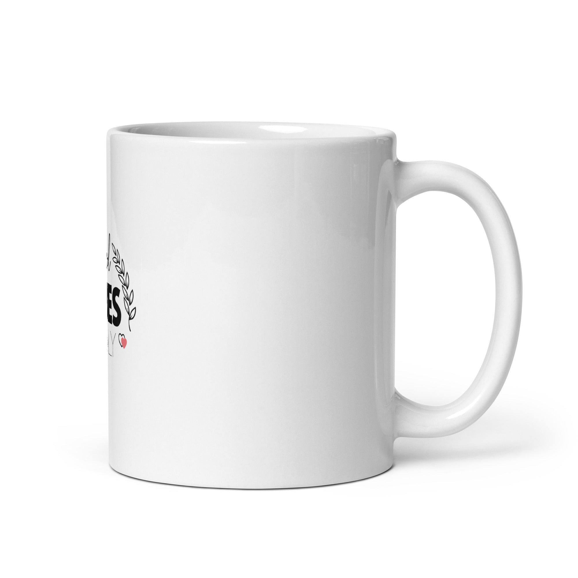GOOD VIBES ONLY - White glossy mug