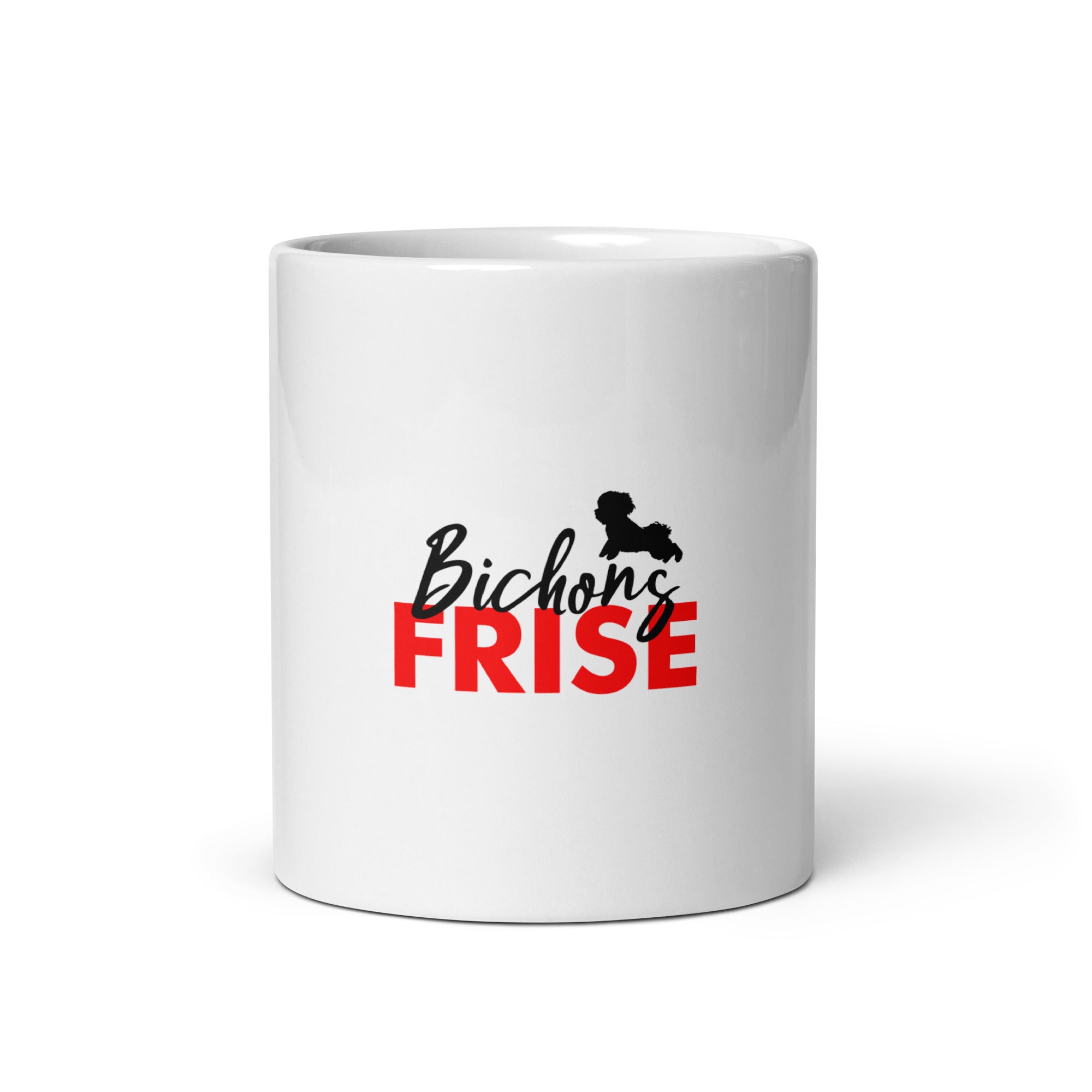 BICHONS FRISE - White glossy mug