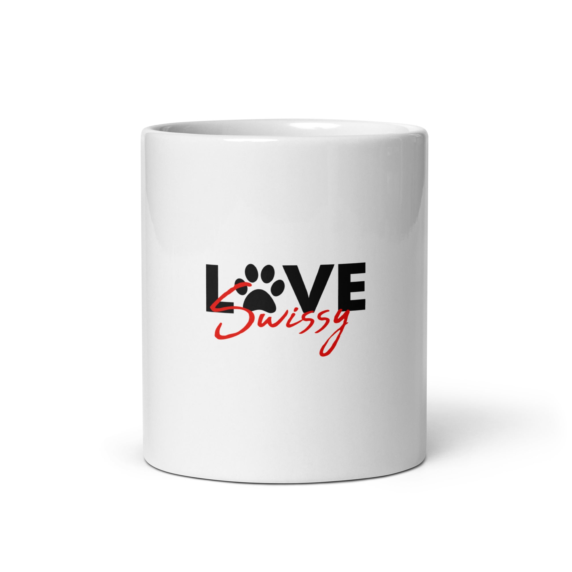 LOVE SWISSY - White glossy mug