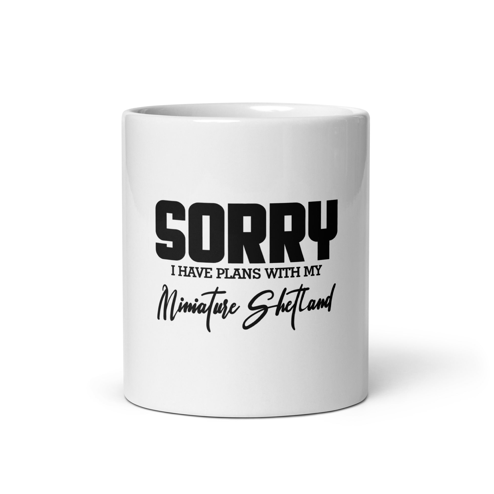 MINIATURE SHETLAND - White glossy mug