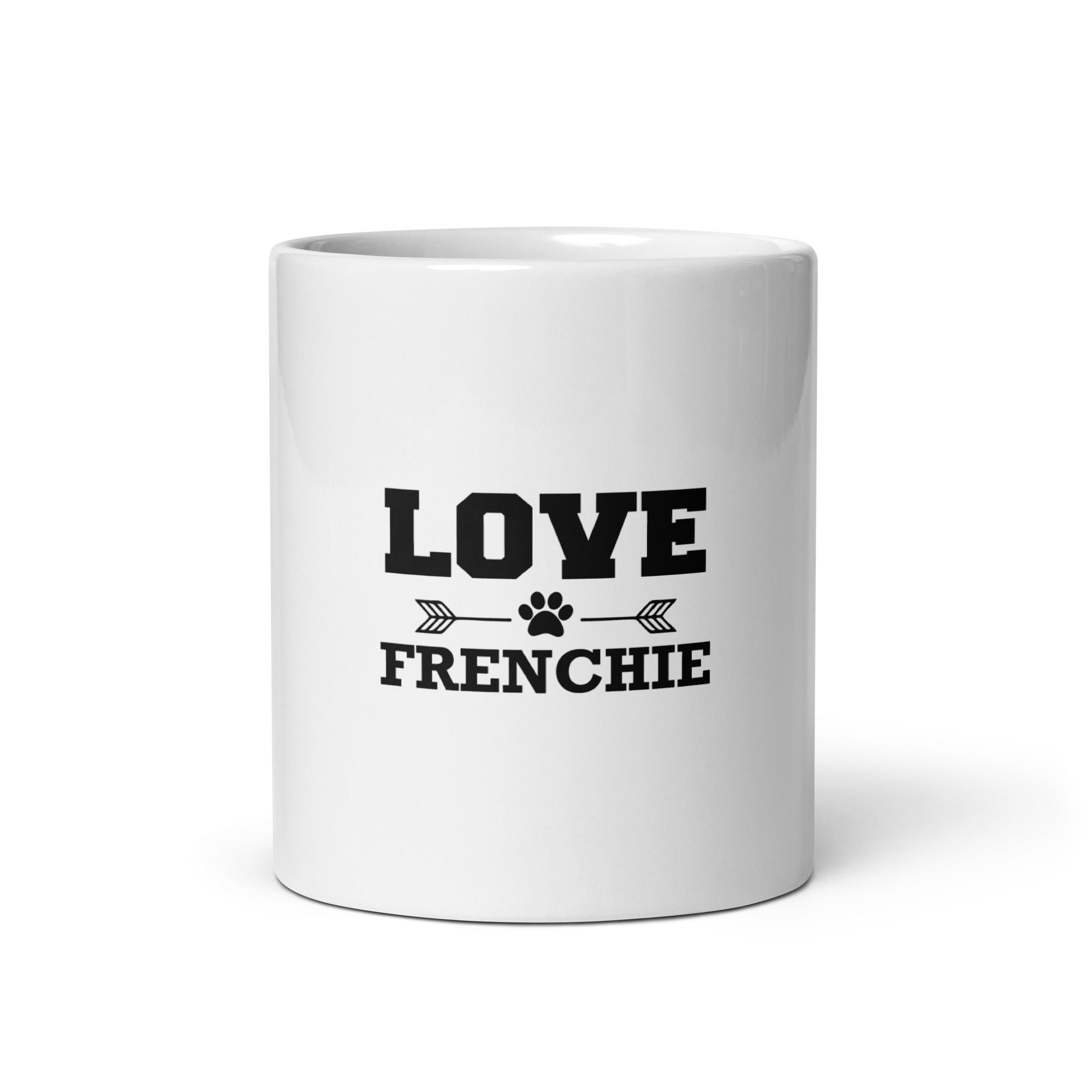 LOVE FRENCHIE - White glossy mug