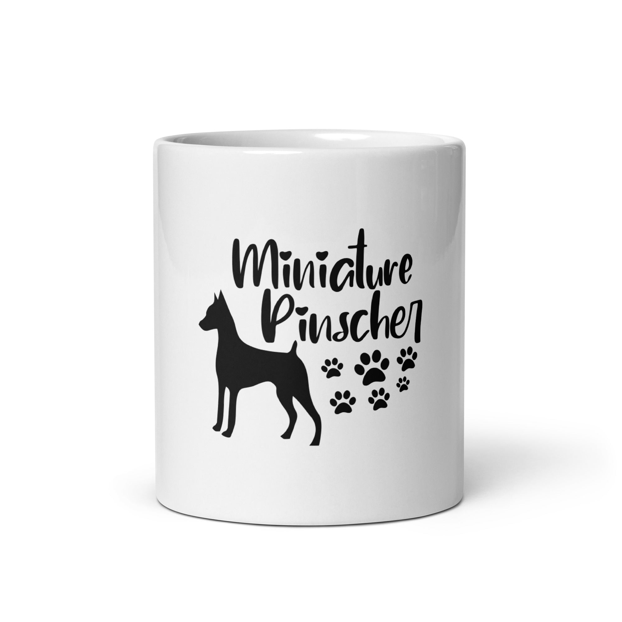 MINIATURE PINSCHER - White glossy mug