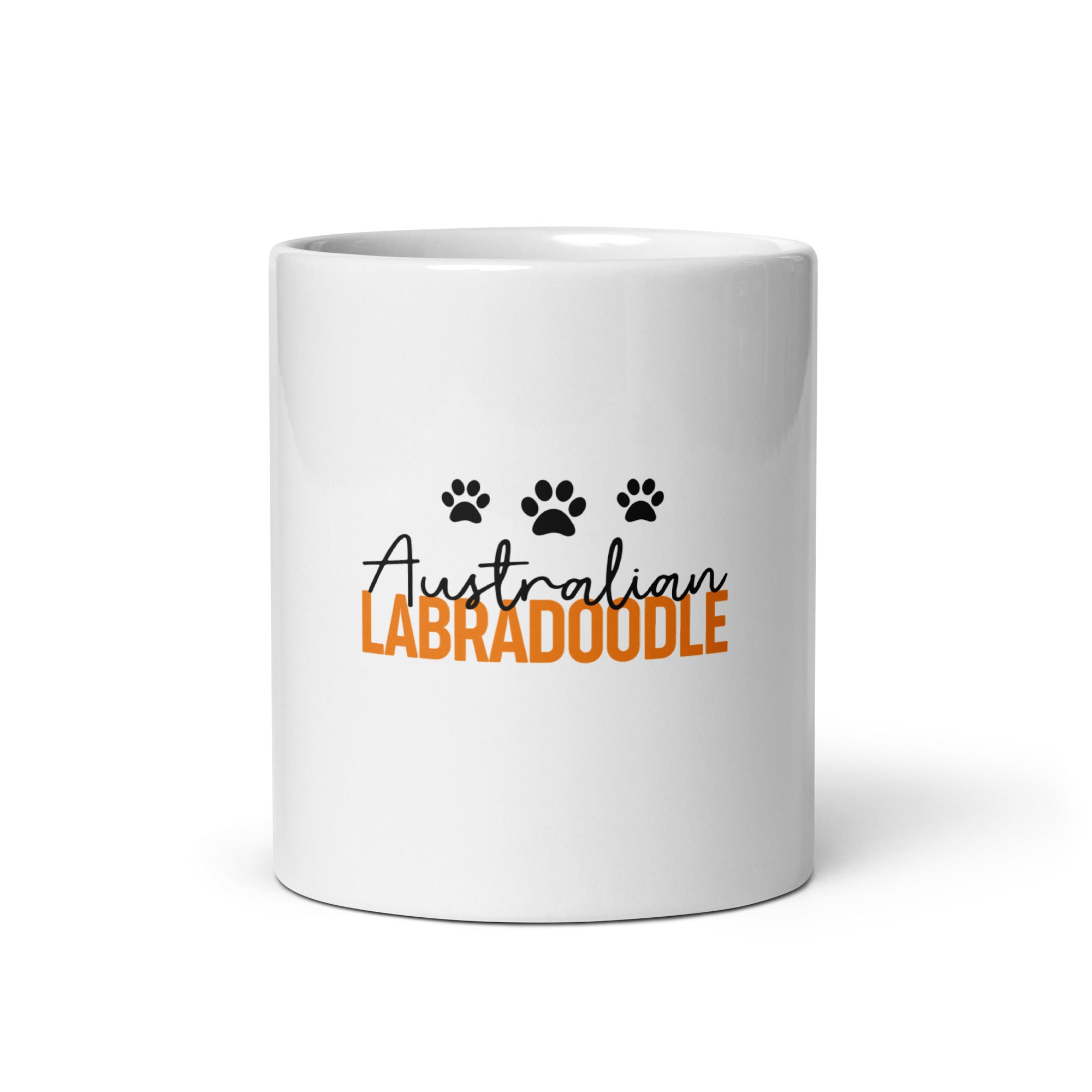 AUSTRALIAN LABRADOODLE - White glossy mug