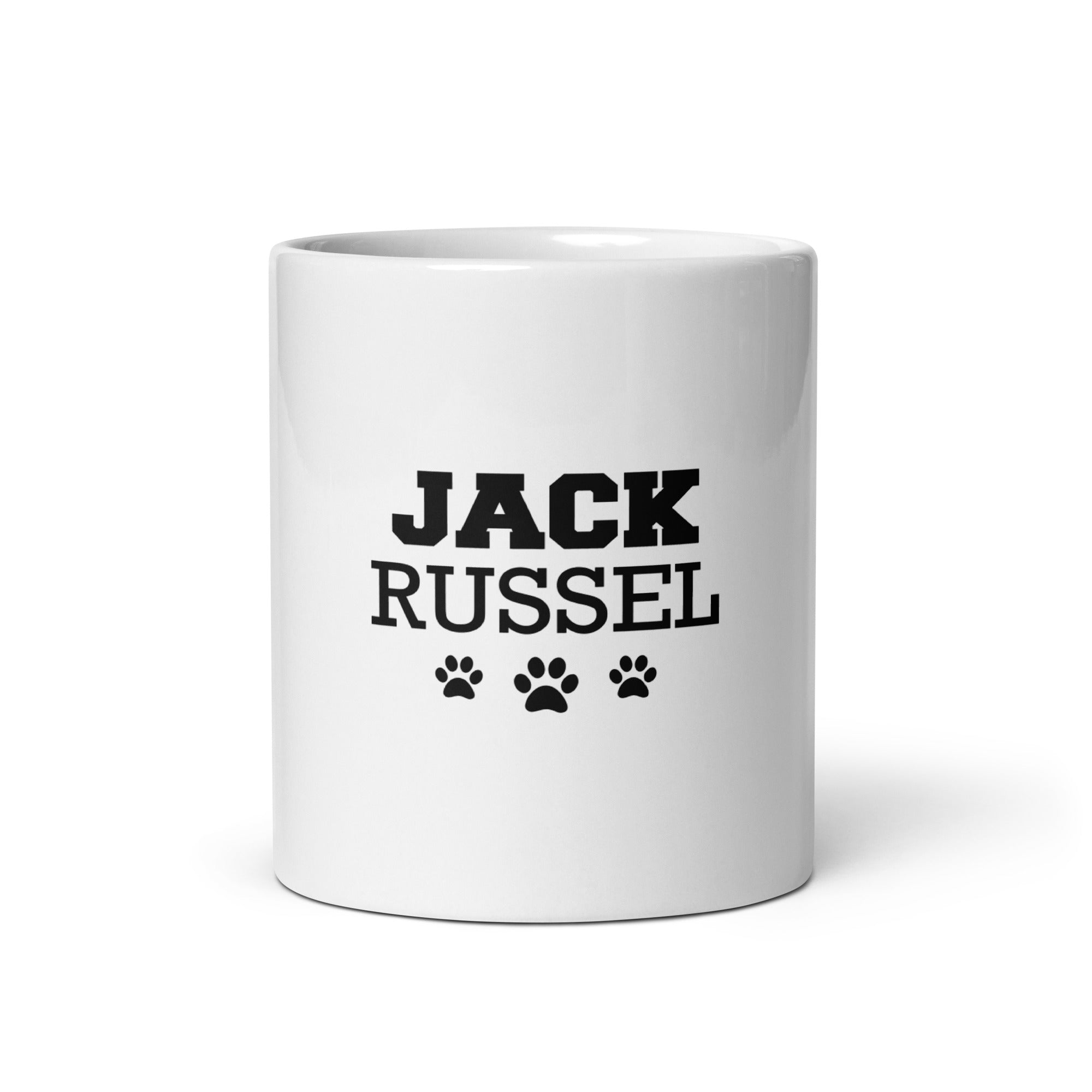 JACK RUSSEL - White glossy mug