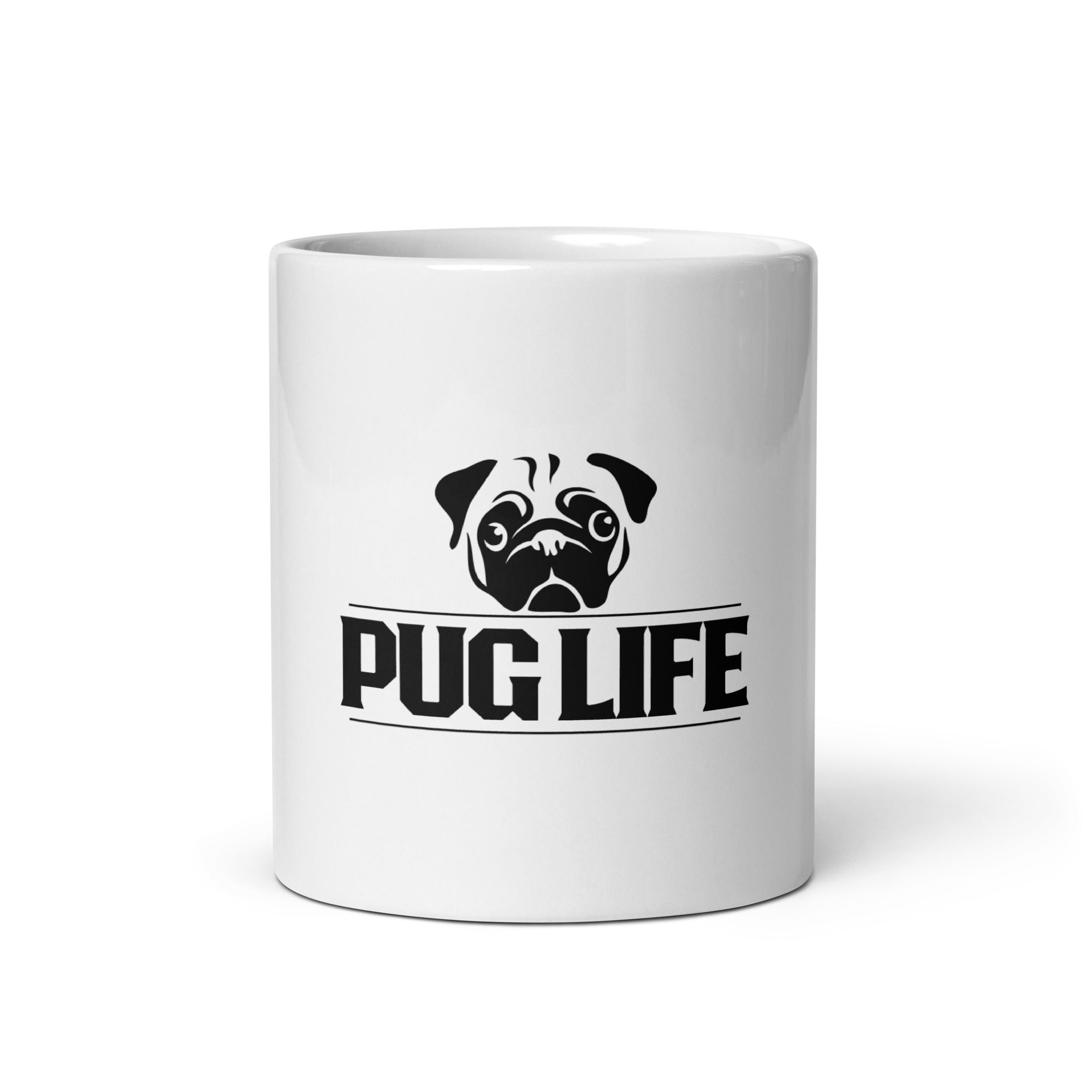 PUG LIFE - White glossy mug