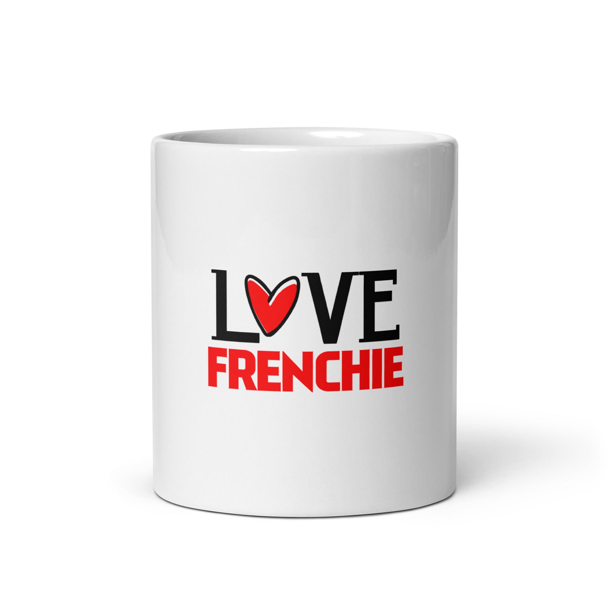 LOVE FRENCHIE - White glossy mug