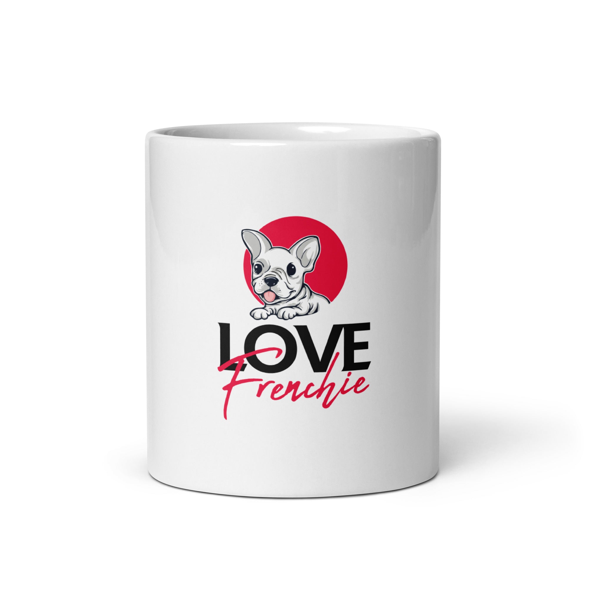 LOVE FRENCHIE - White glossy mug