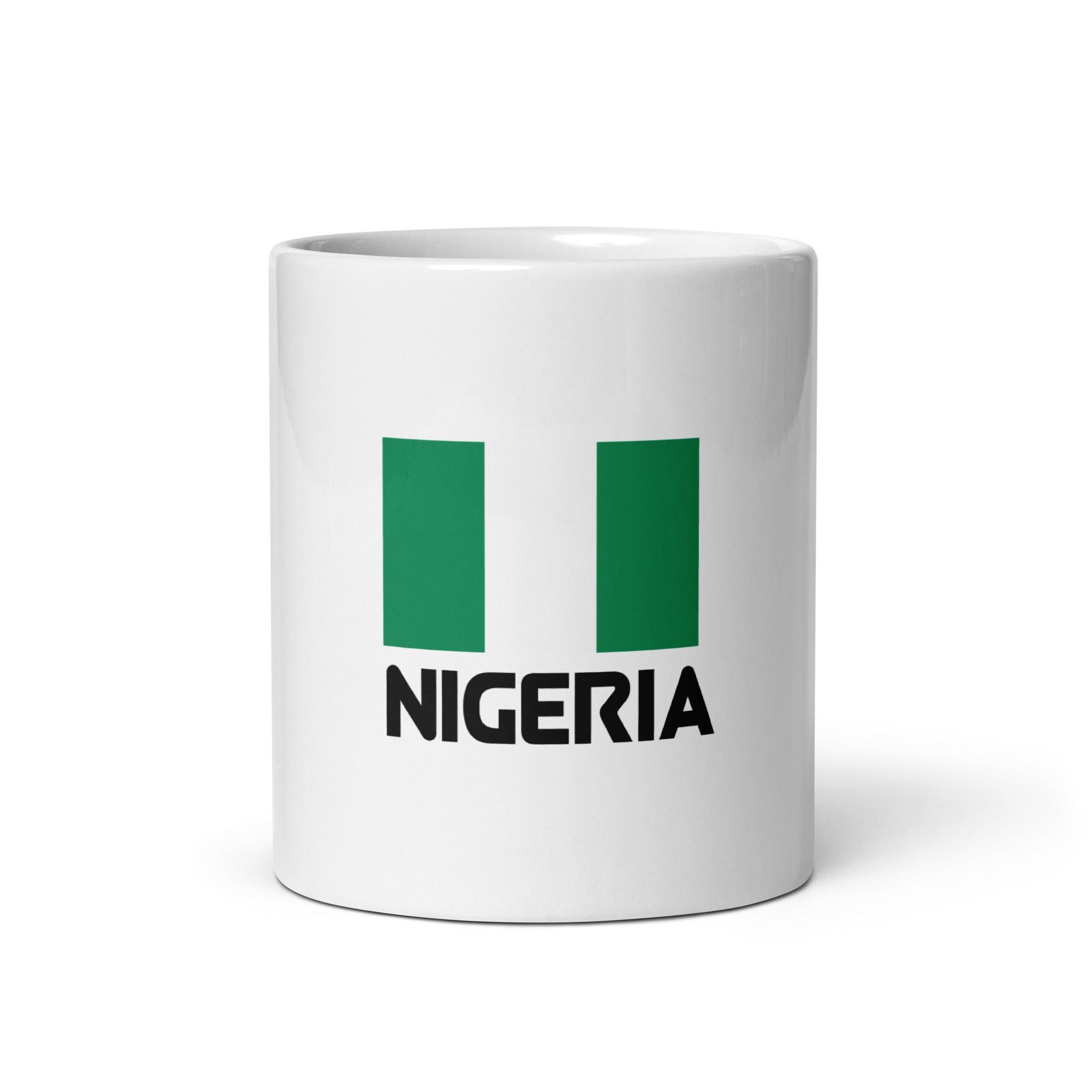 NIGERIA - White glossy mug