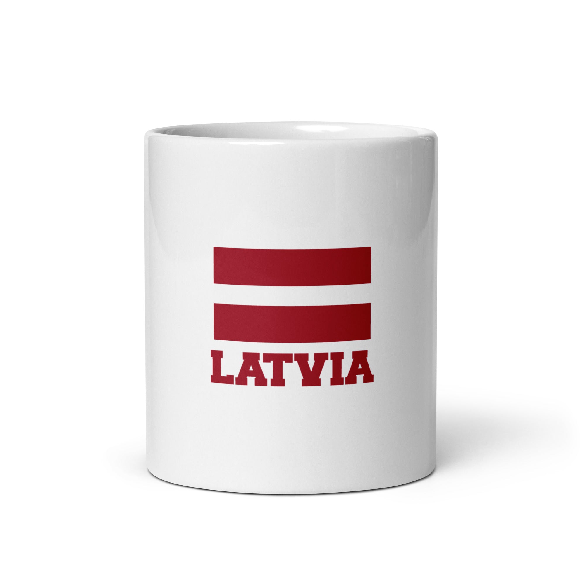 LATVIA - White glossy mug