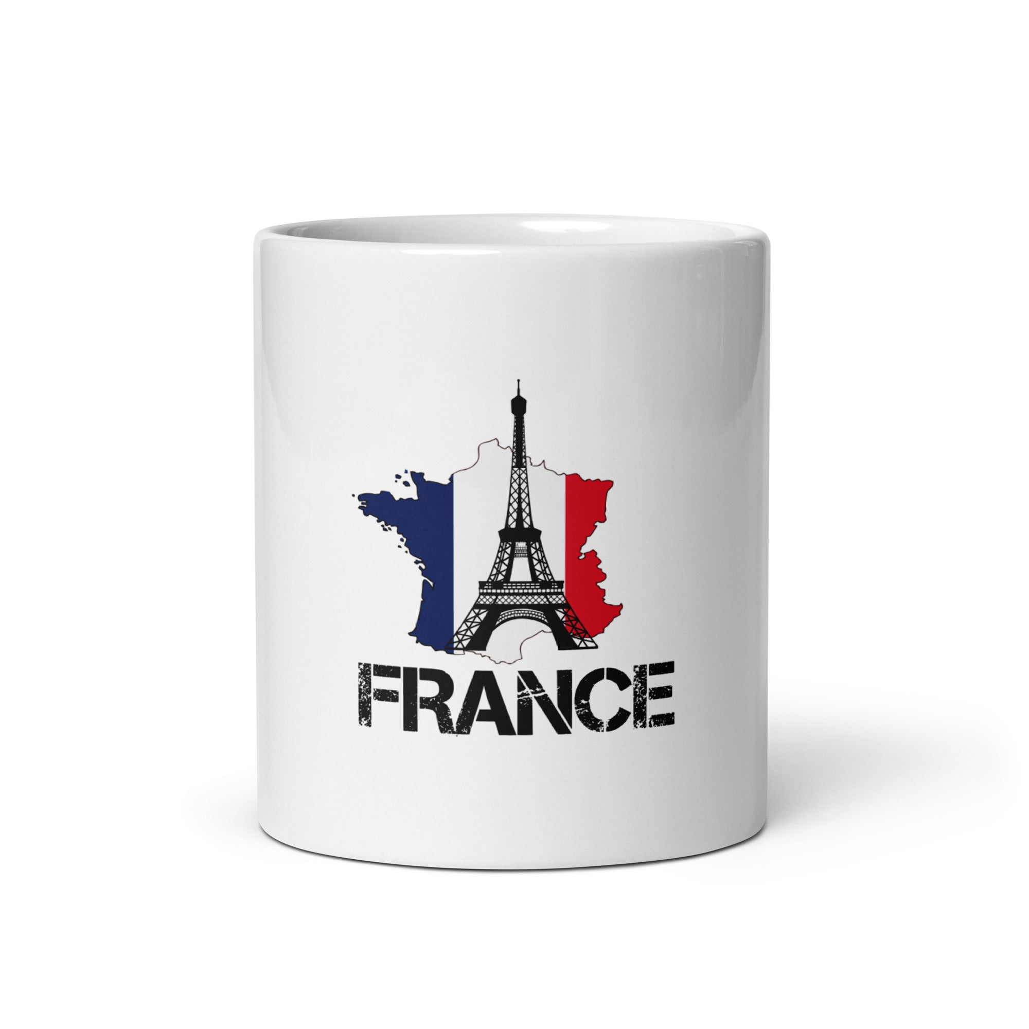 FRANCE - White glossy mug