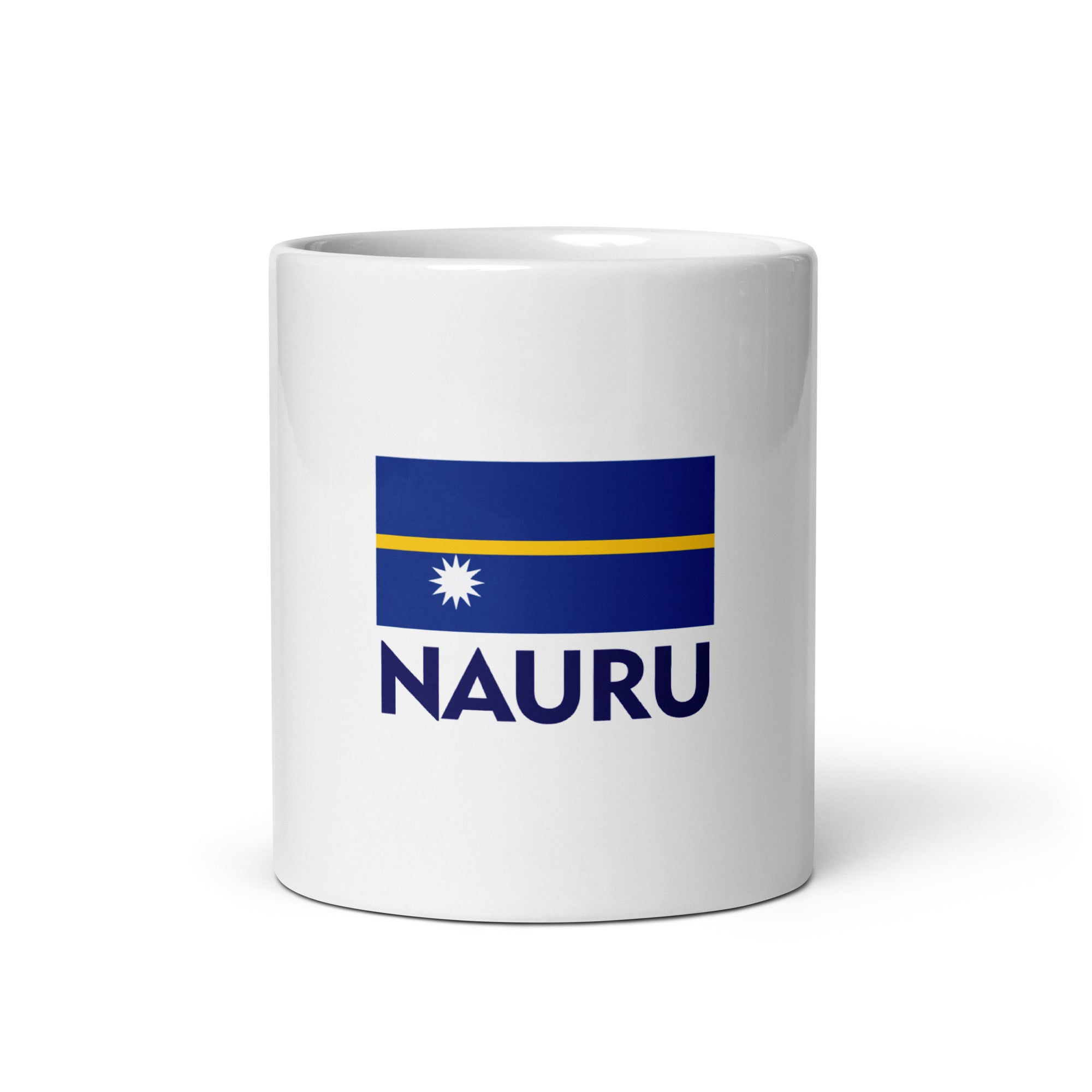 NAURU - White glossy mug