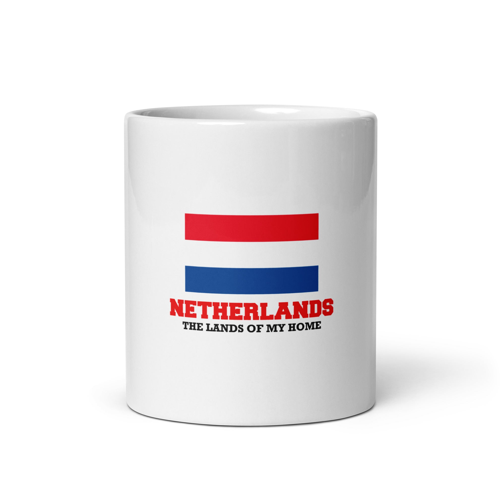 NETHERLANDS - White glossy mug