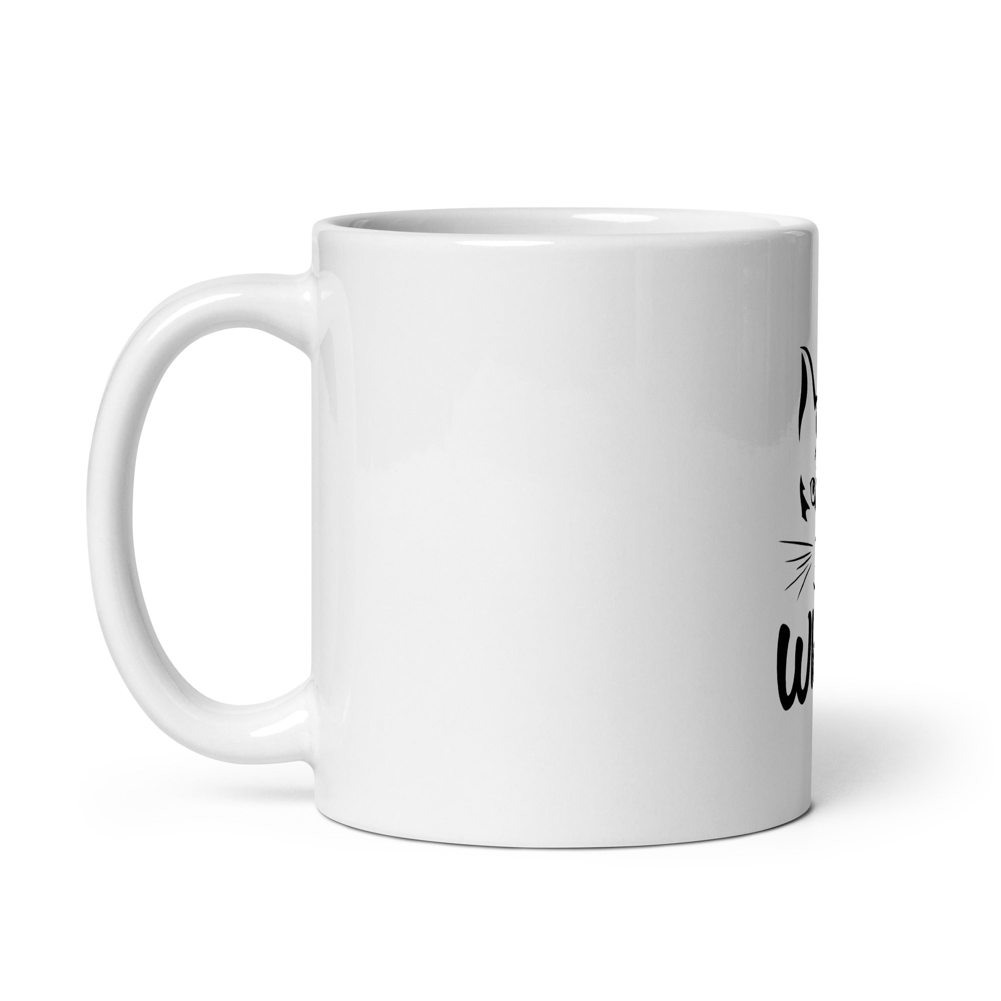 WHAT? - White glossy mug