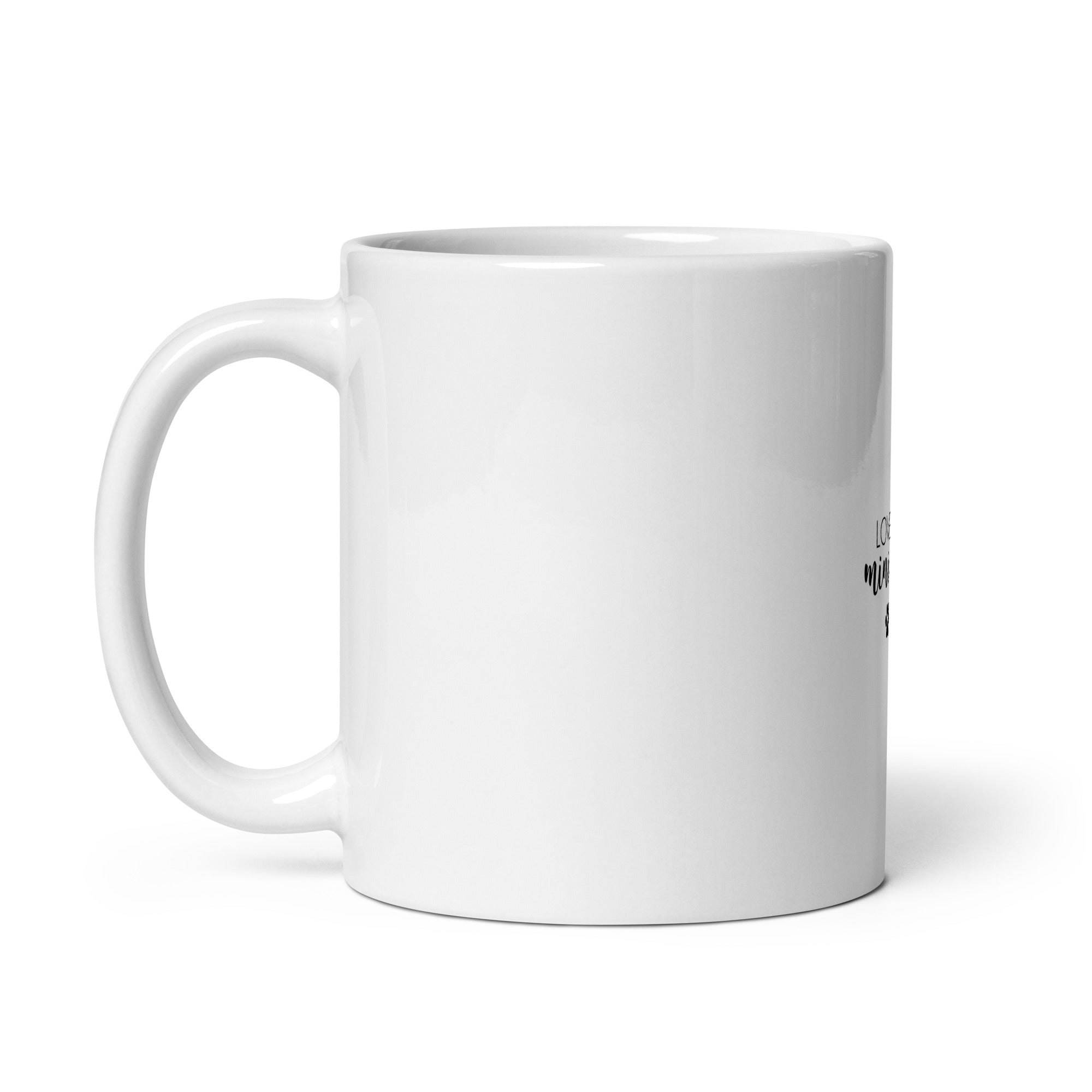 LOVED BY A MINI AUSSIE - White glossy mug