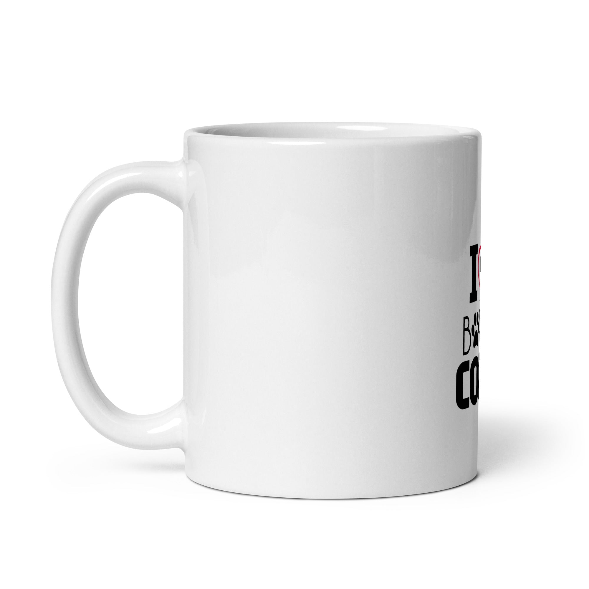 I LOVE MY BORDER COLLIE - White glossy mug