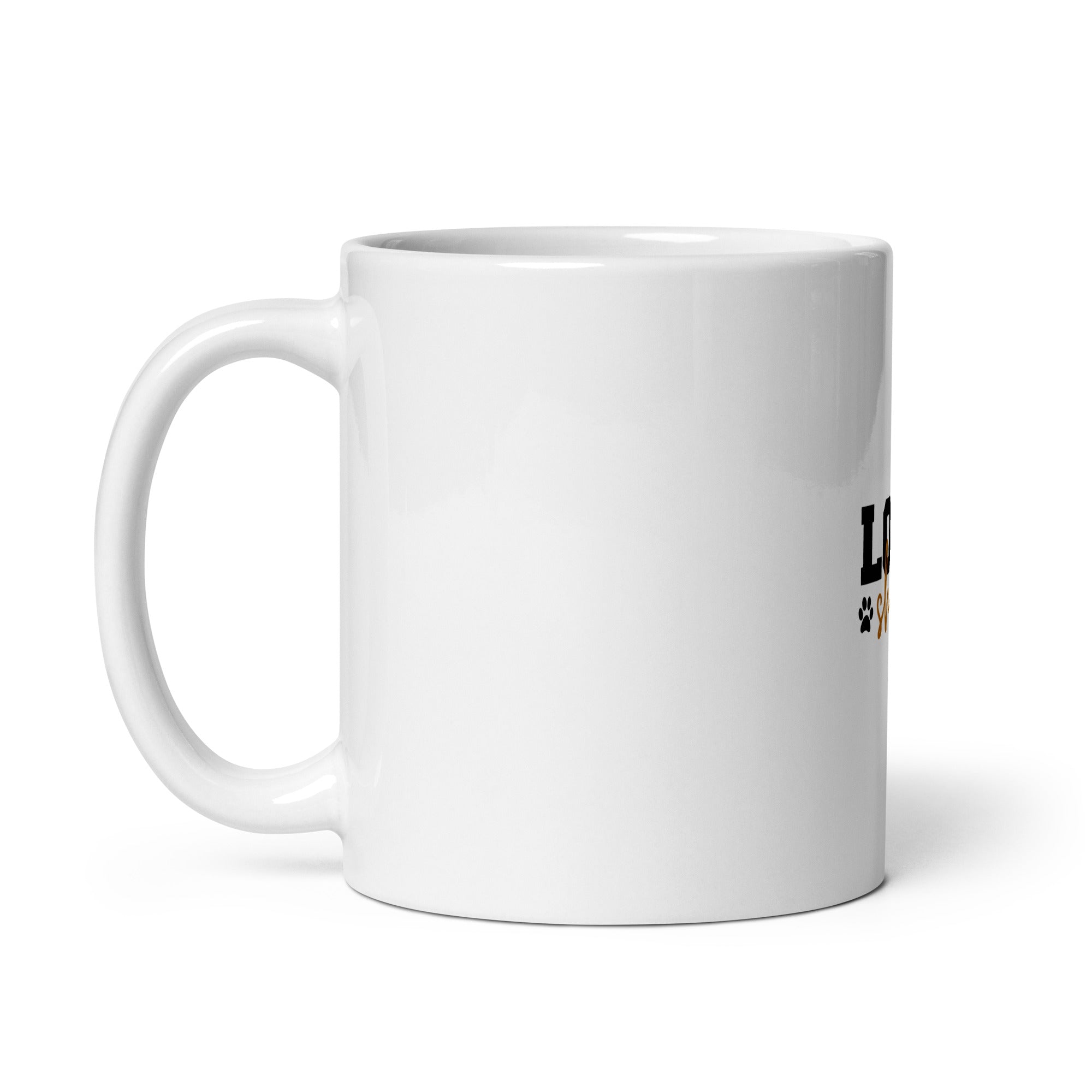 LOVE SHIBA - White glossy mug