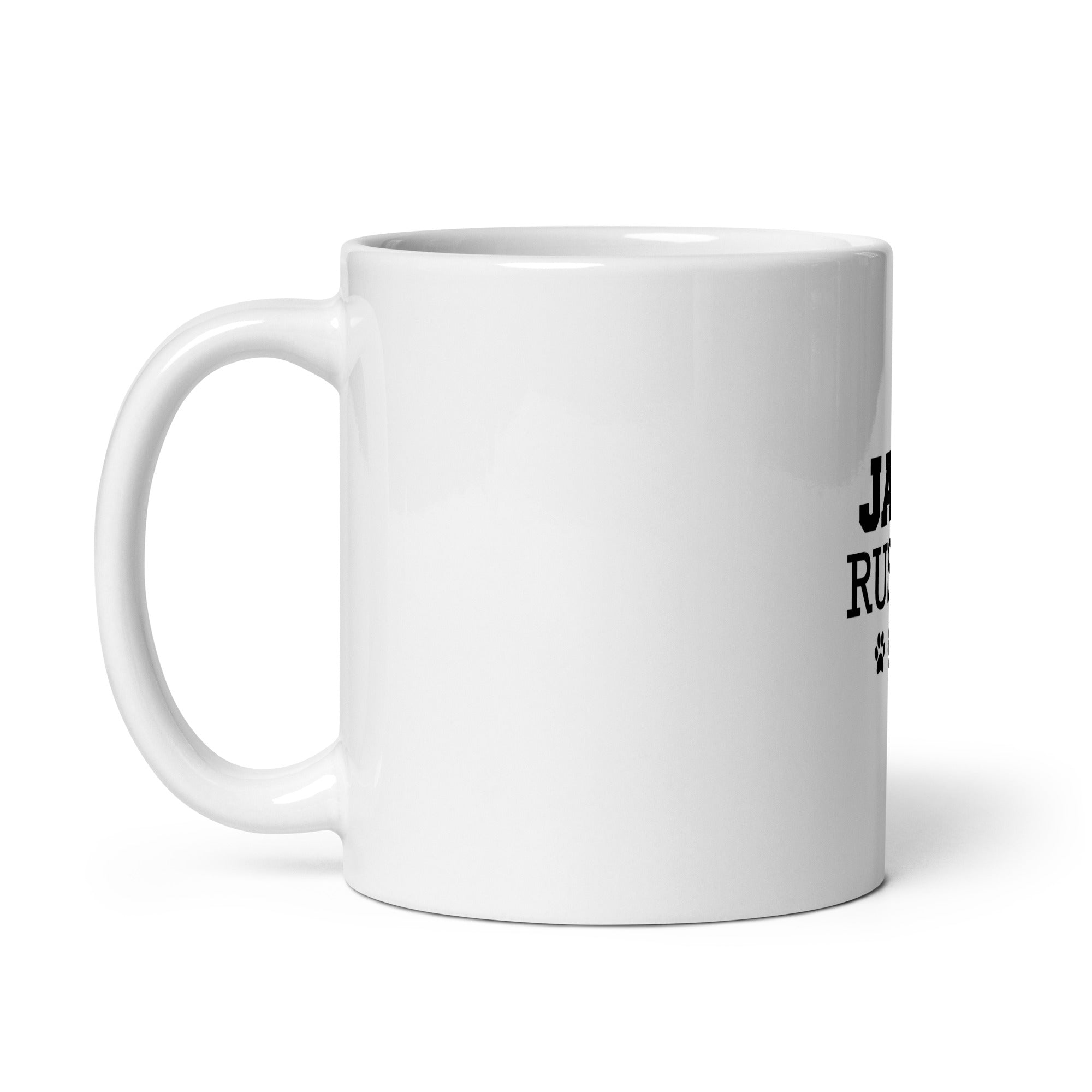 JACK RUSSEL - White glossy mug