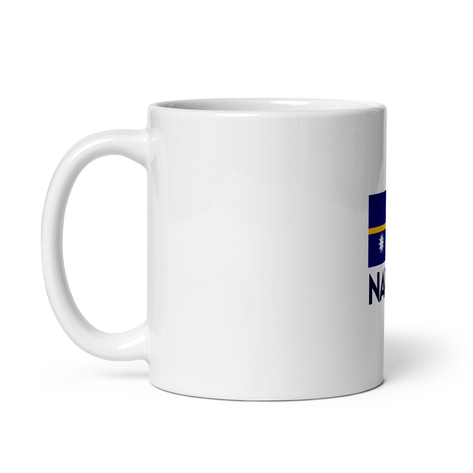 NAURU - White glossy mug