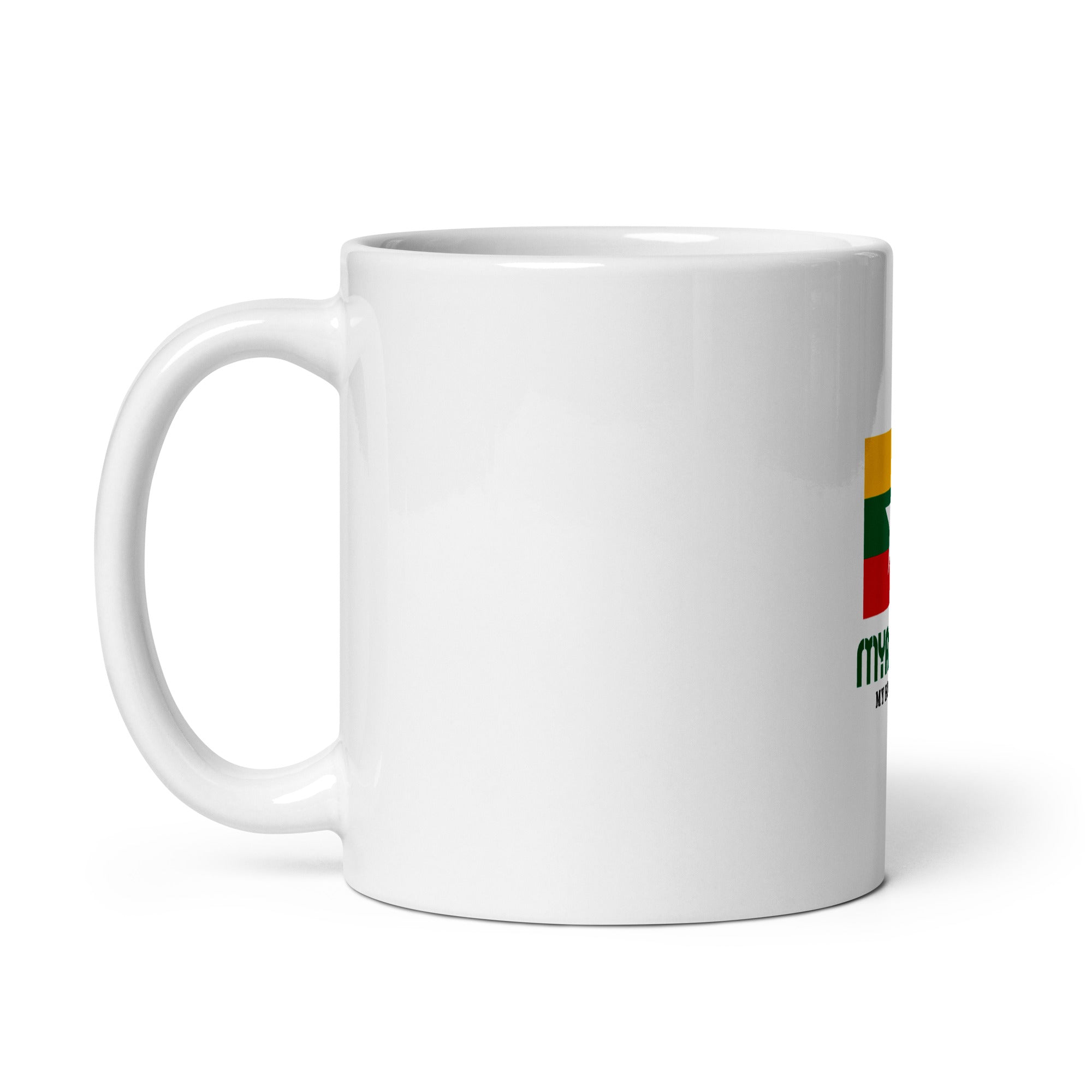 MYANMAR - White glossy mug