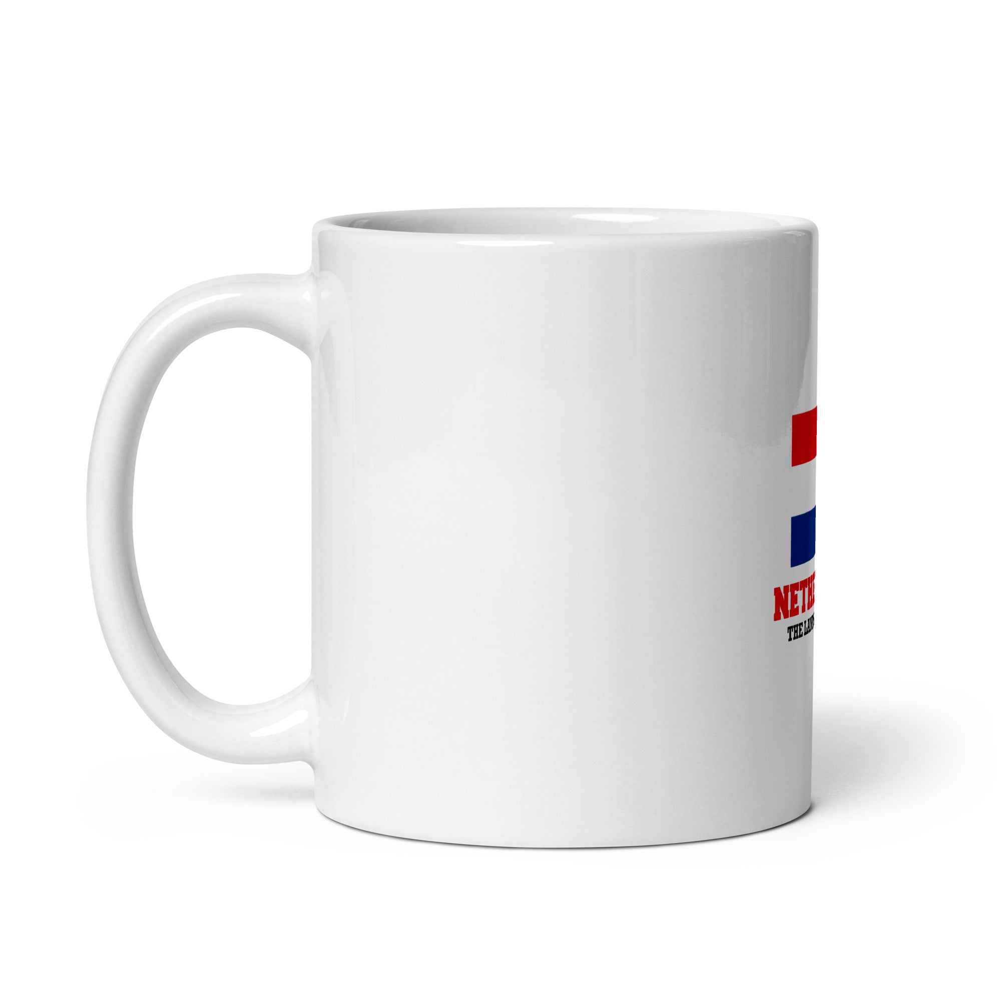 NETHERLANDS - White glossy mug