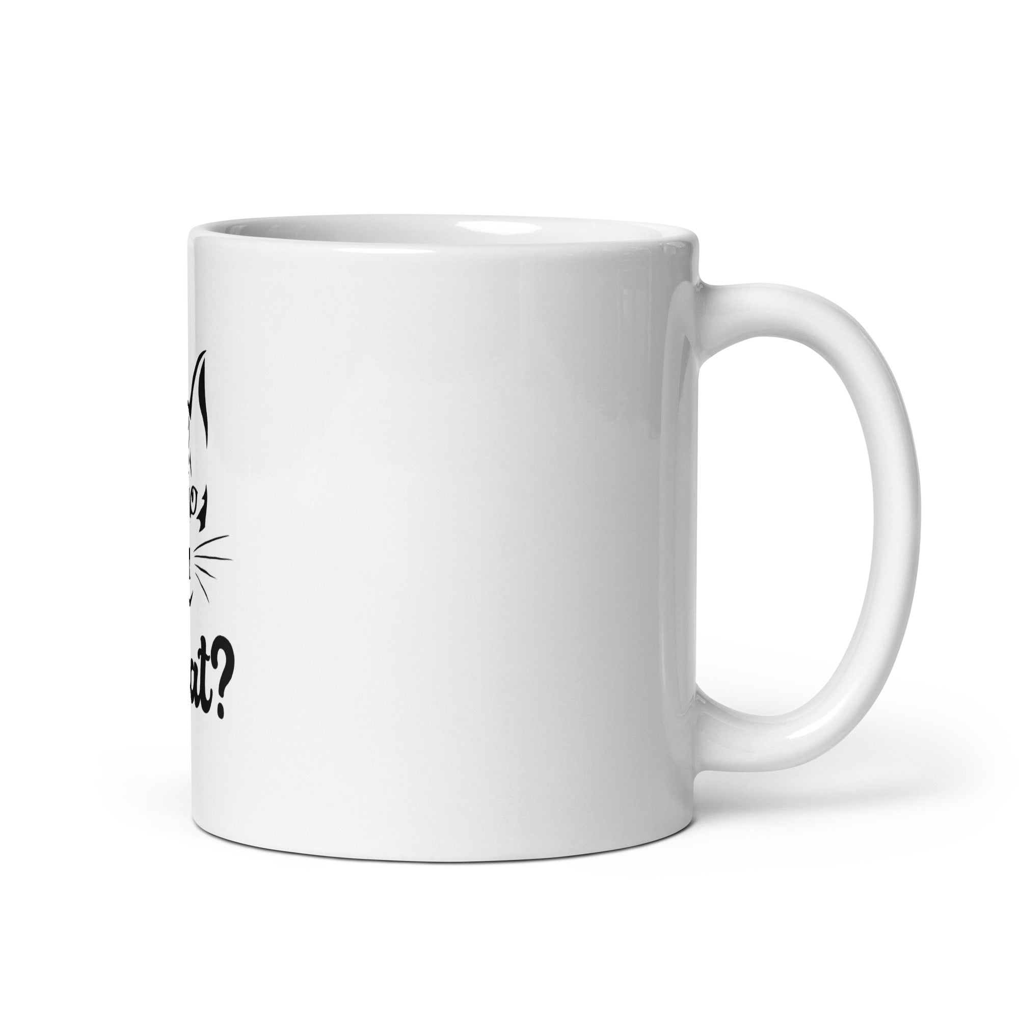 WHAT? - White glossy mug