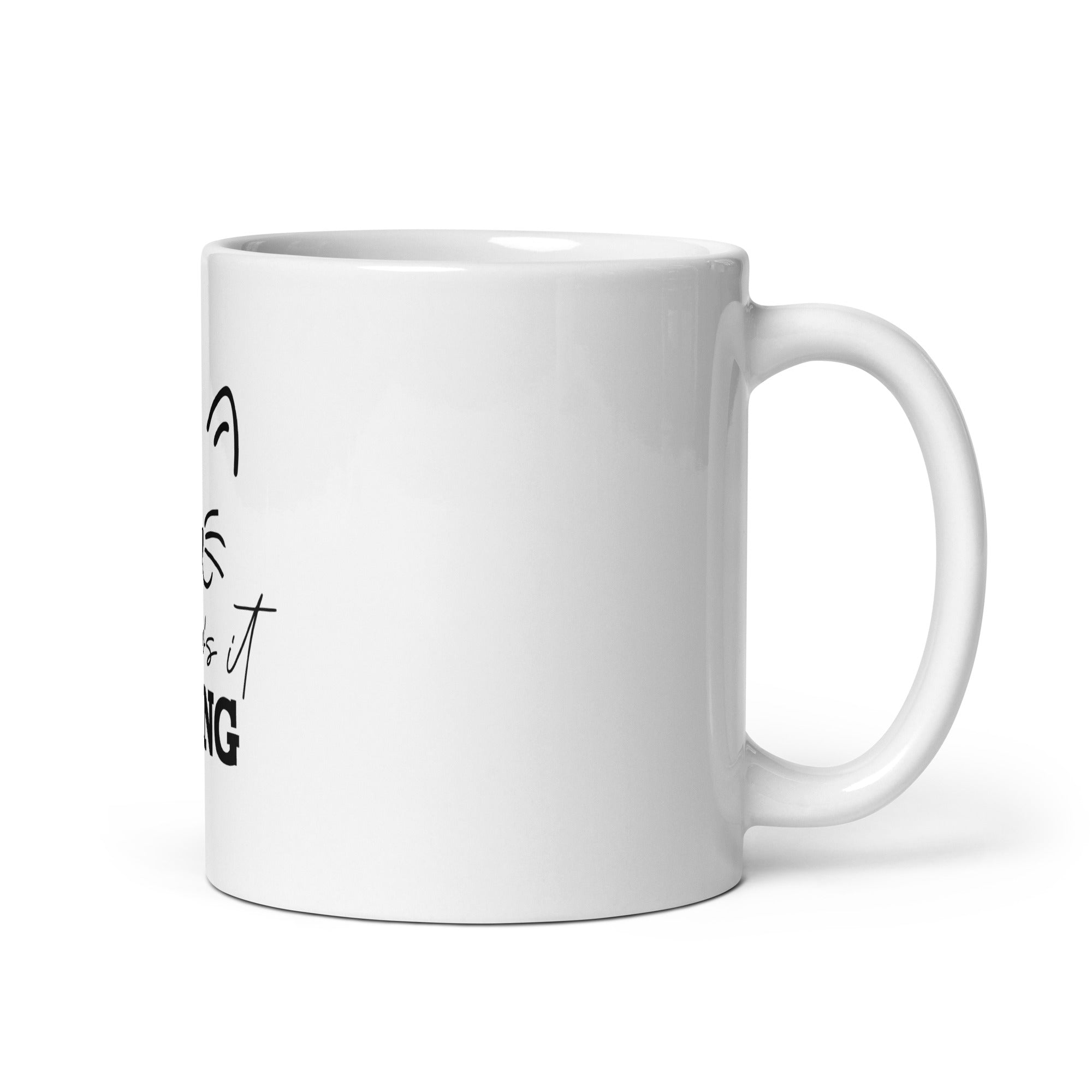 MEOW'S IT GOING - White glossy mug