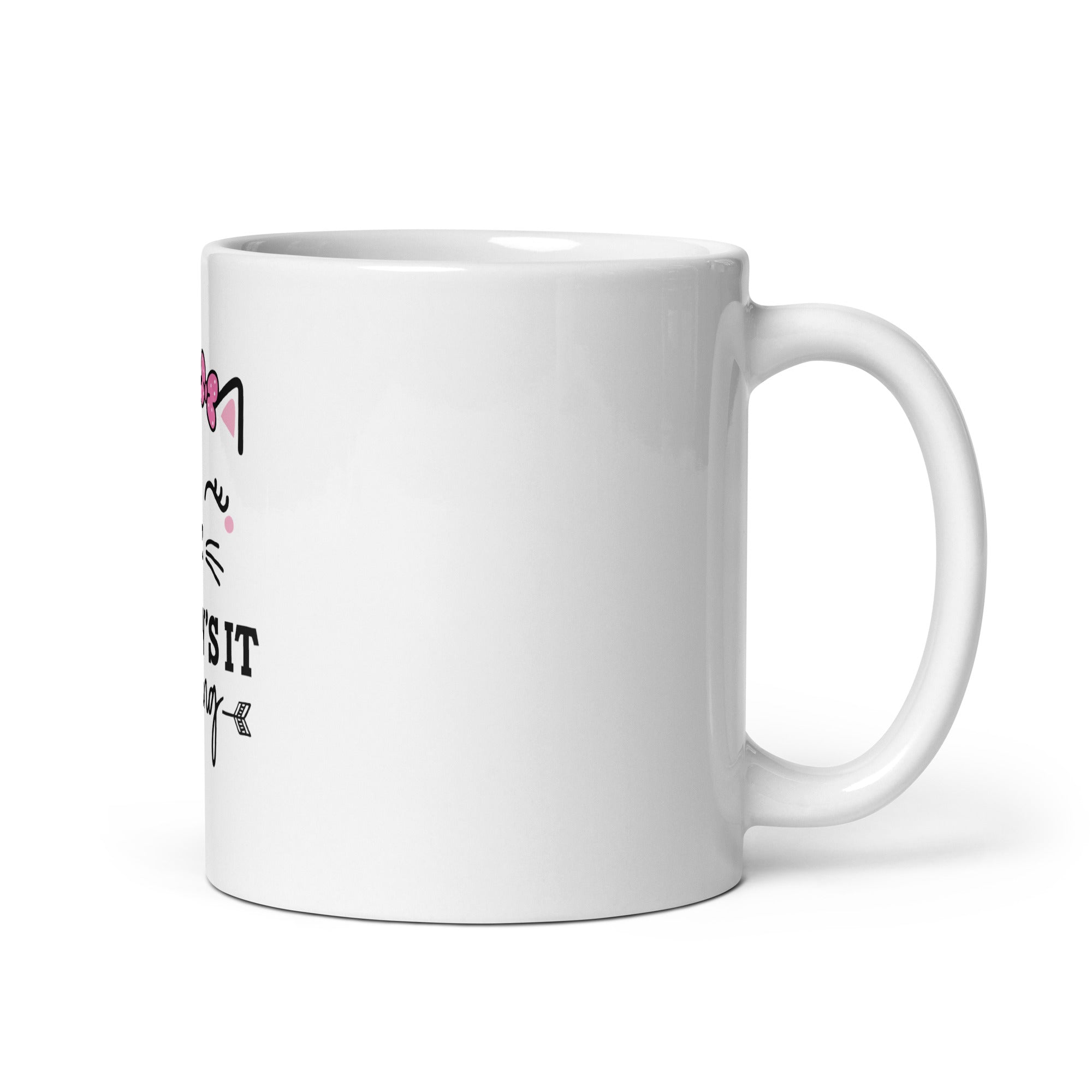 MEOW'S IT GOING - White glossy mug