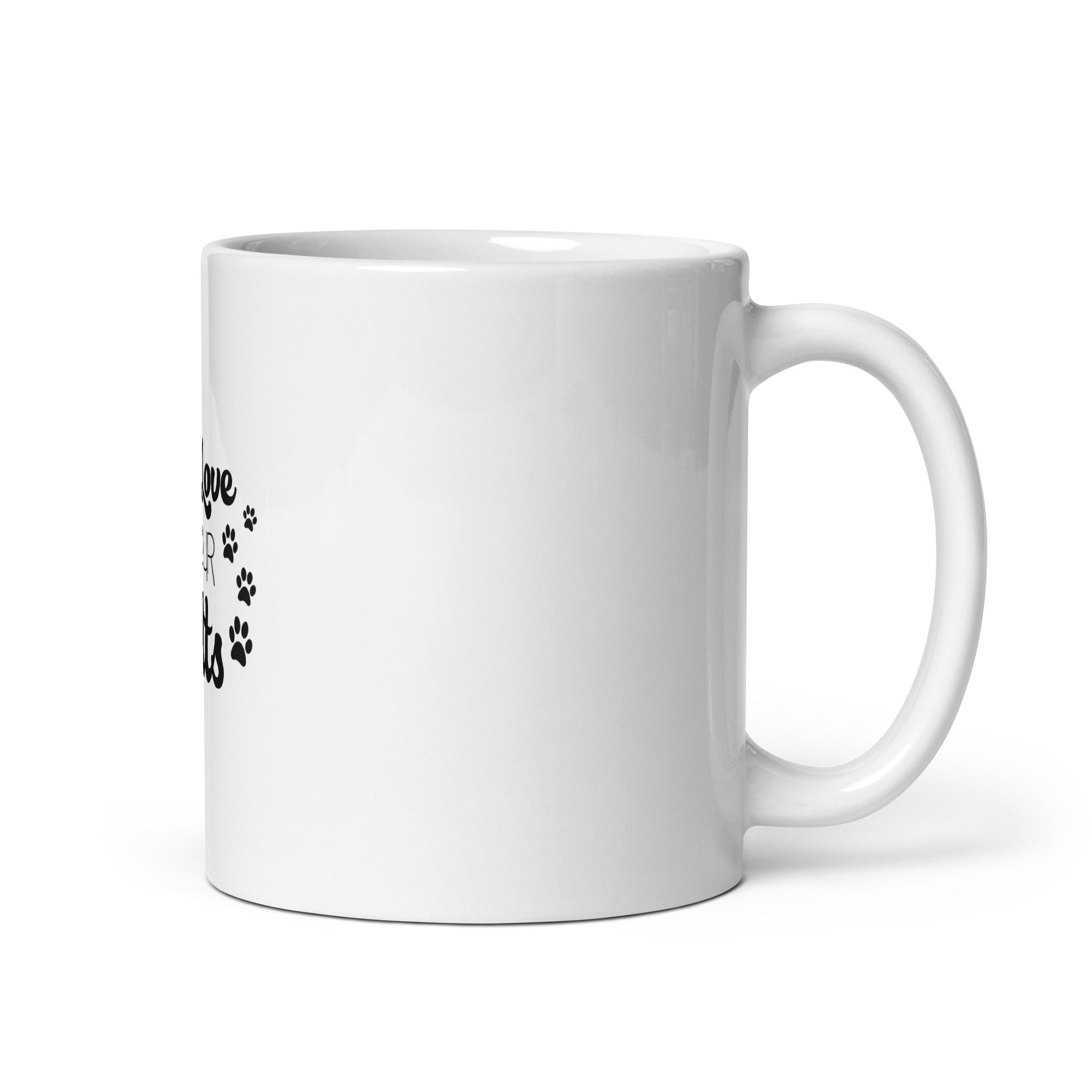 WE LOVE OUR MUTTS - White glossy mug