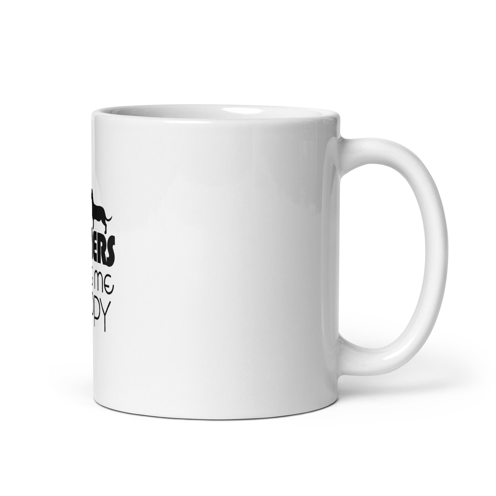 WIENERS MAKE ME HAPPY - White glossy mug