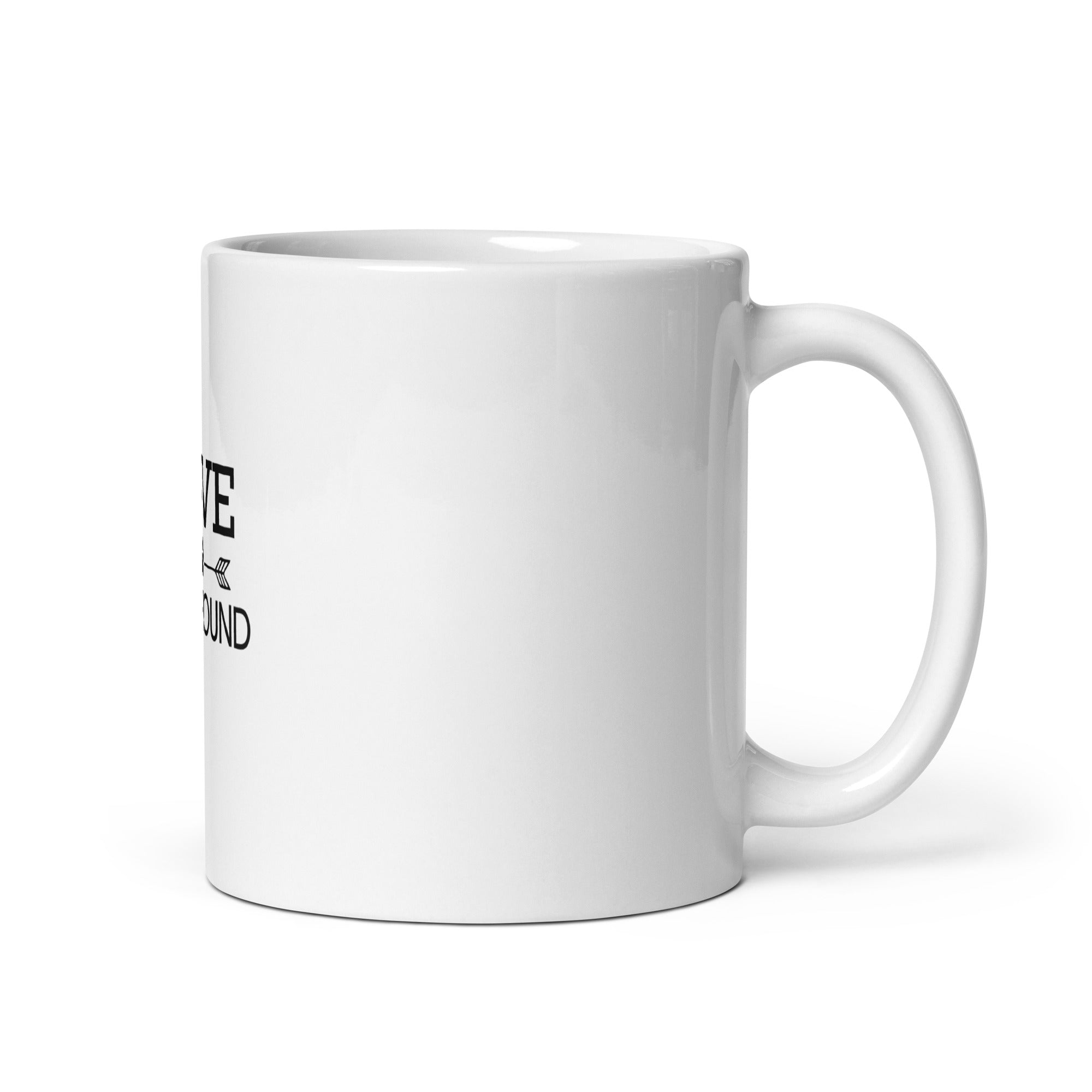 LOVE WOLFHOUND - White glossy mug