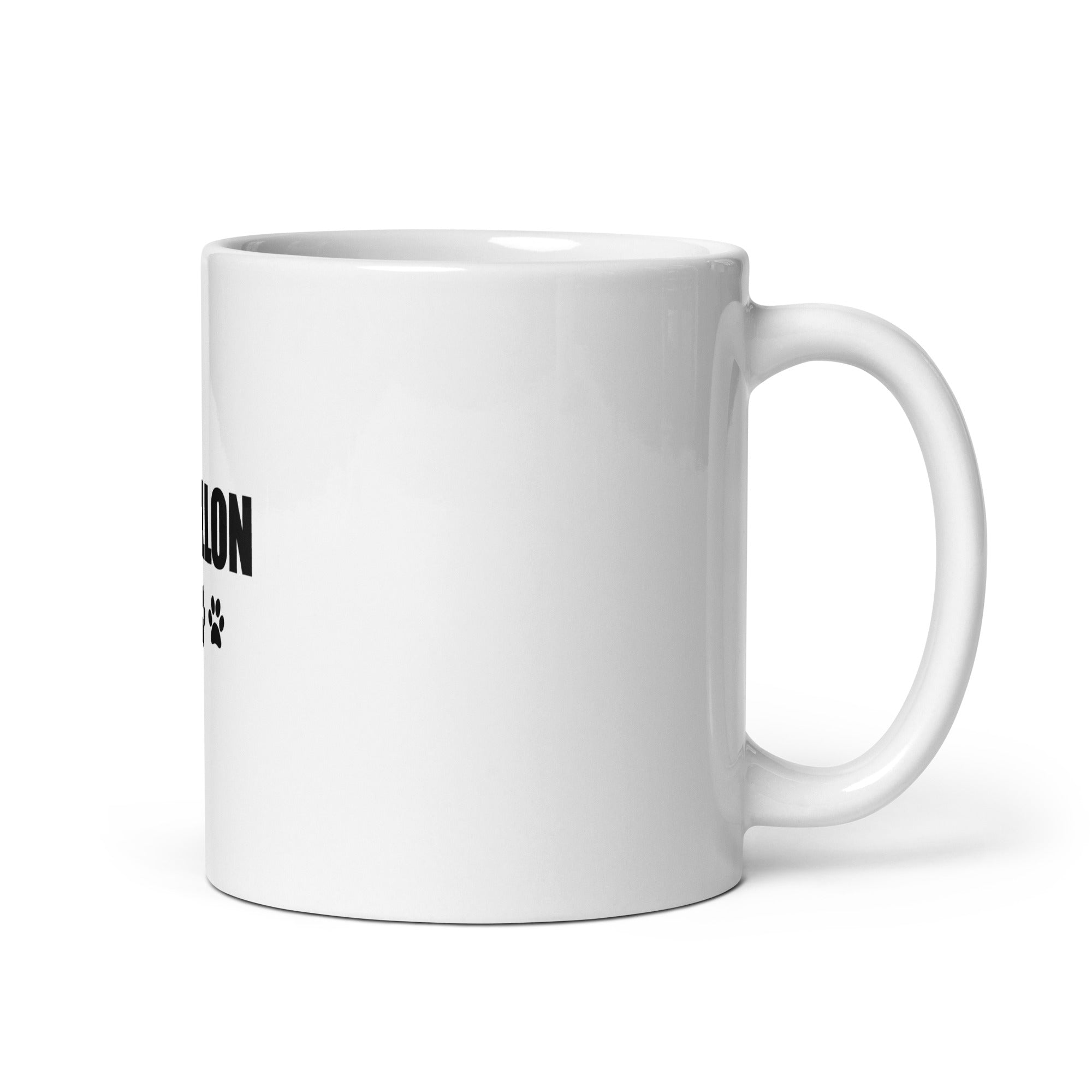 PAPILLON - White glossy mug