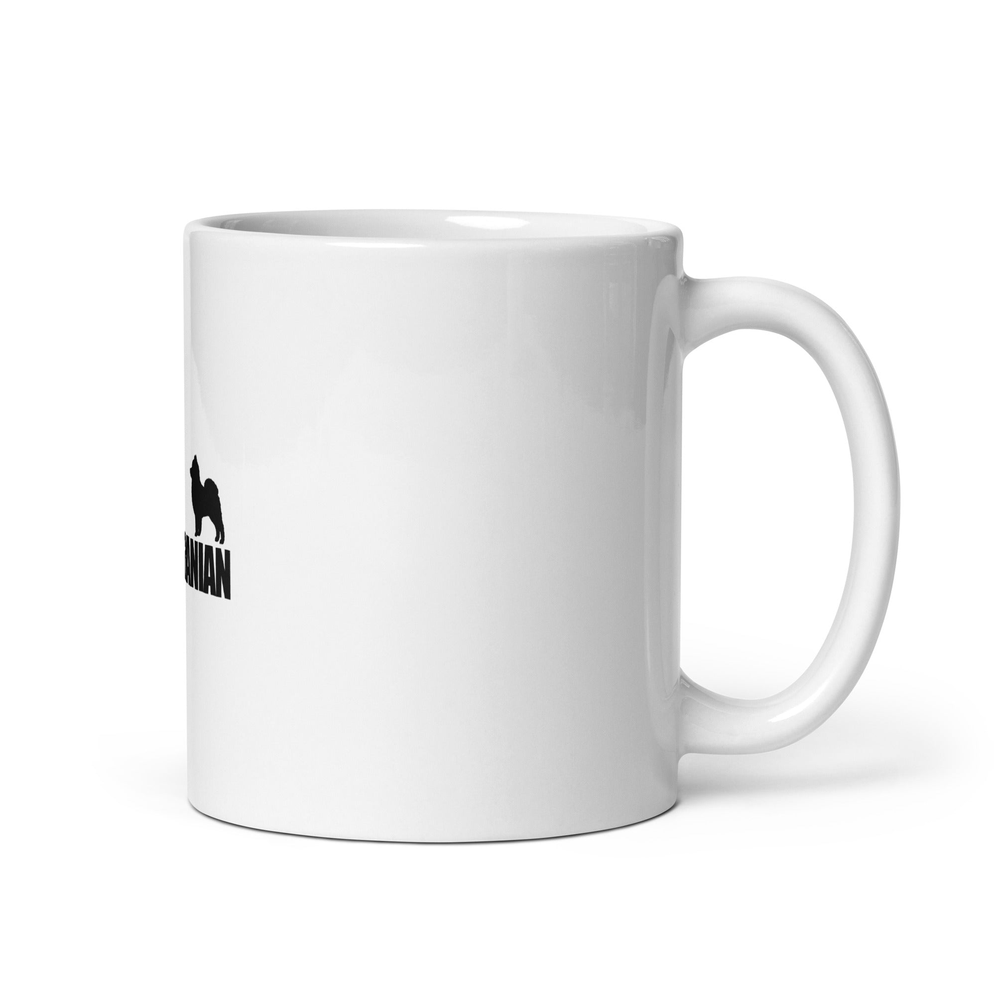 POMERANIAN - White glossy mug