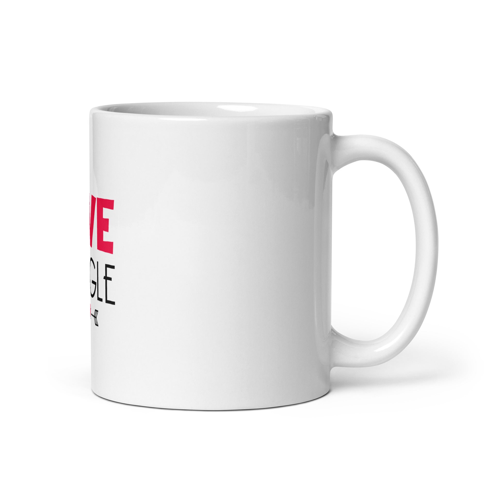 LOVE BEAGLE - White glossy mug