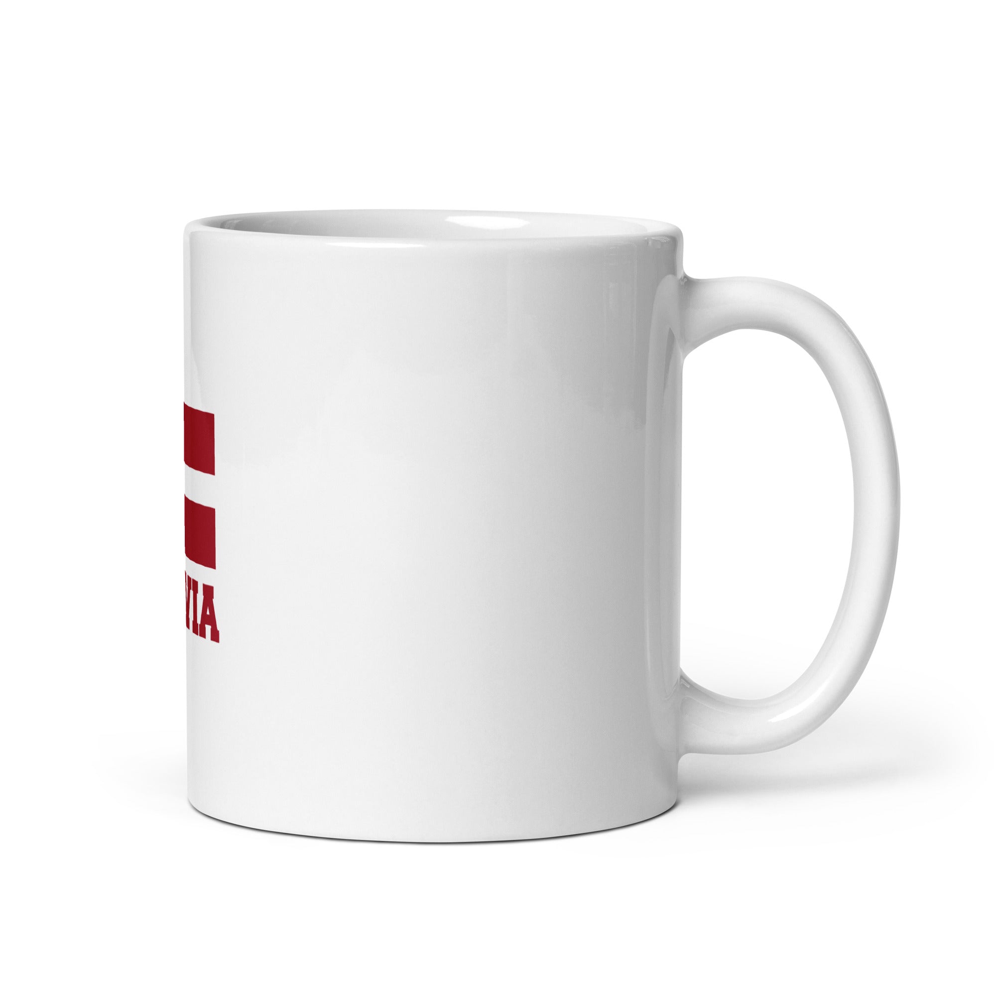 LATVIA - White glossy mug