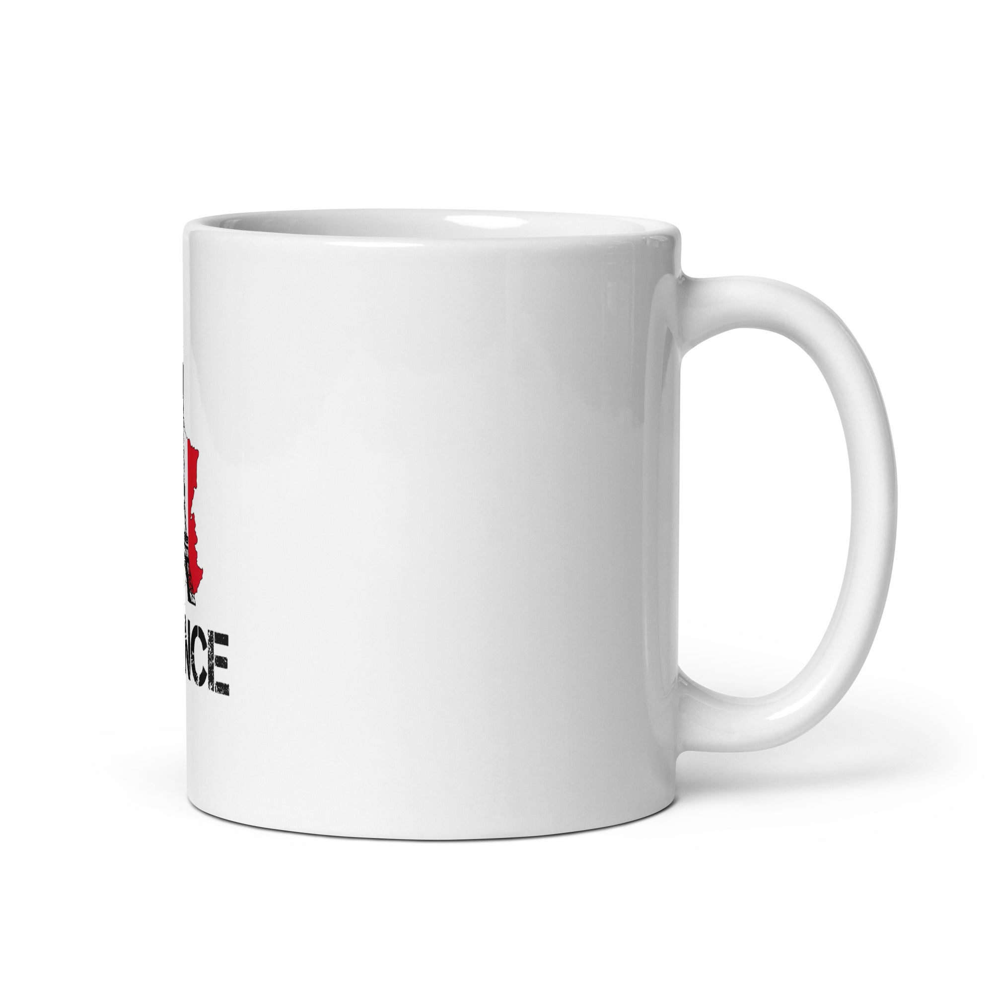 FRANCE - White glossy mug