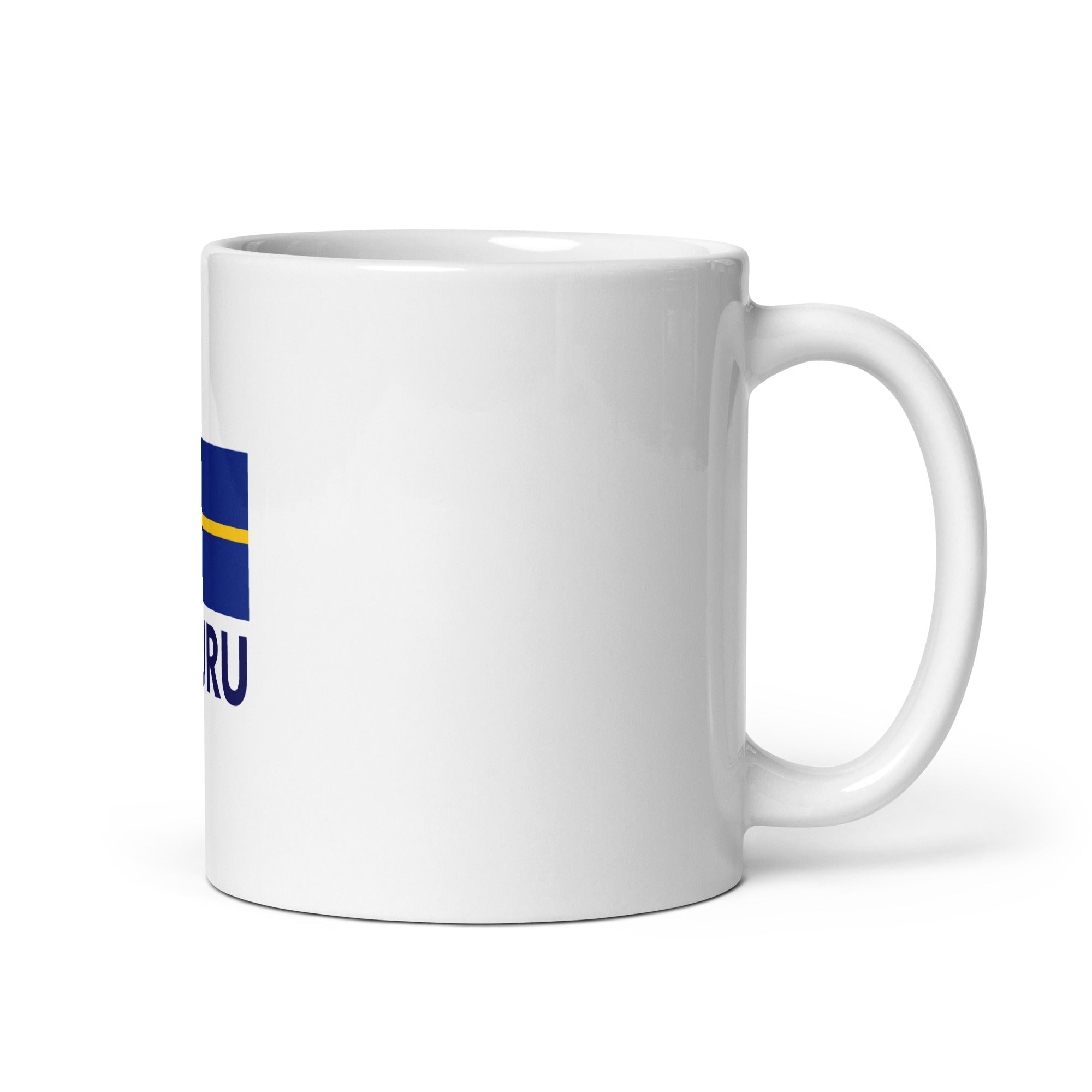 NAURU - White glossy mug