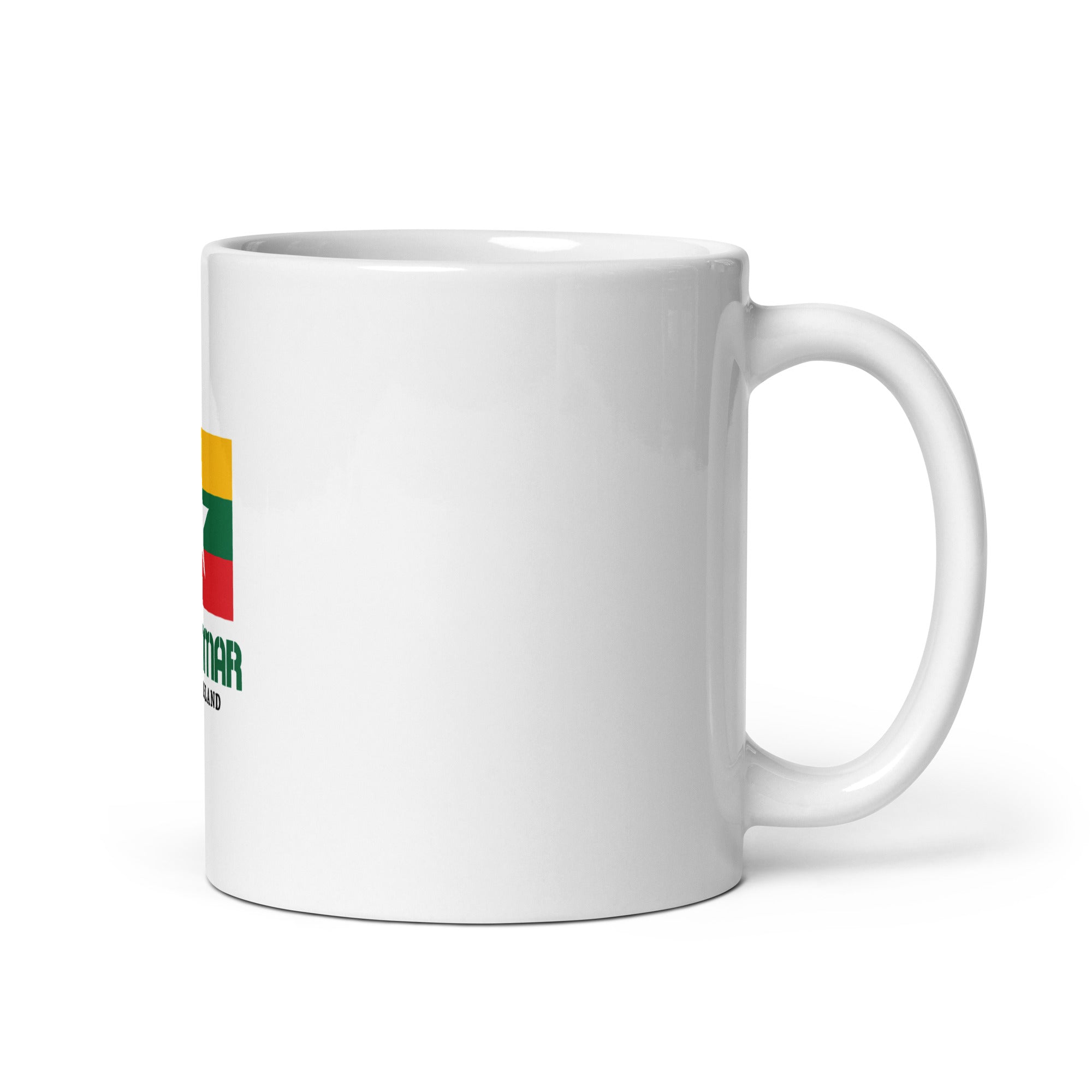 MYANMAR - White glossy mug