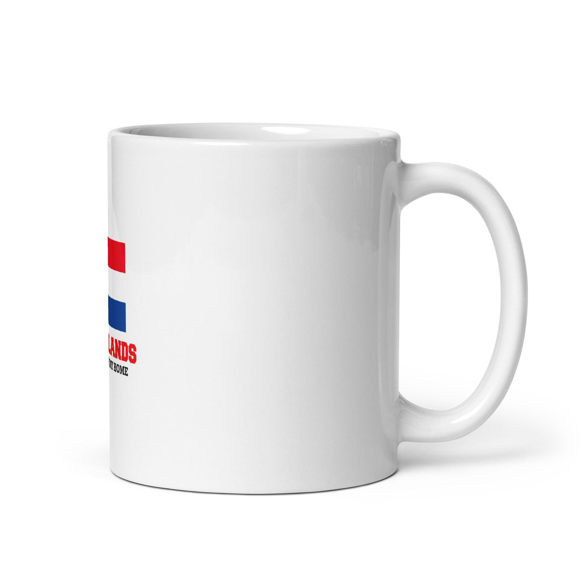 NETHERLANDS - White glossy mug