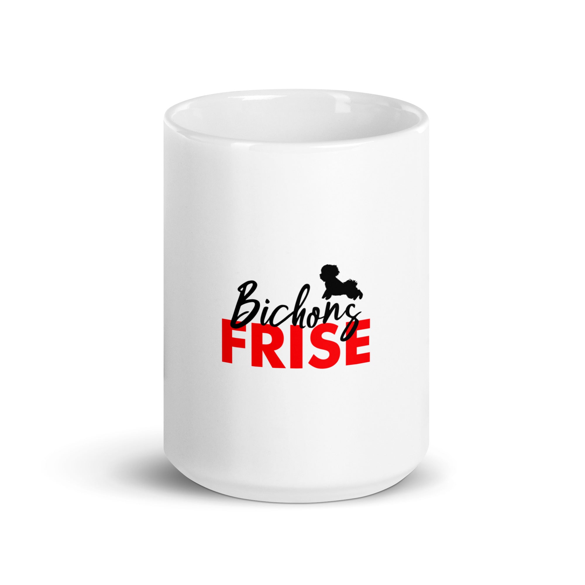 BICHONS FRISE - White glossy mug