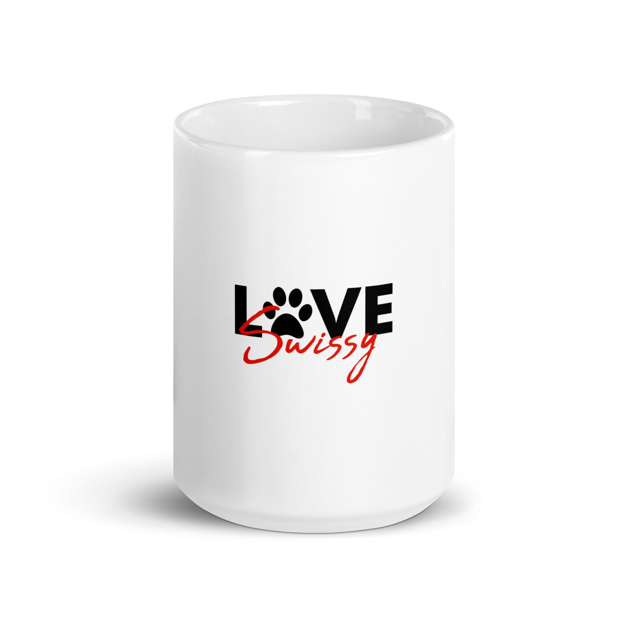 LOVE SWISSY - White glossy mug