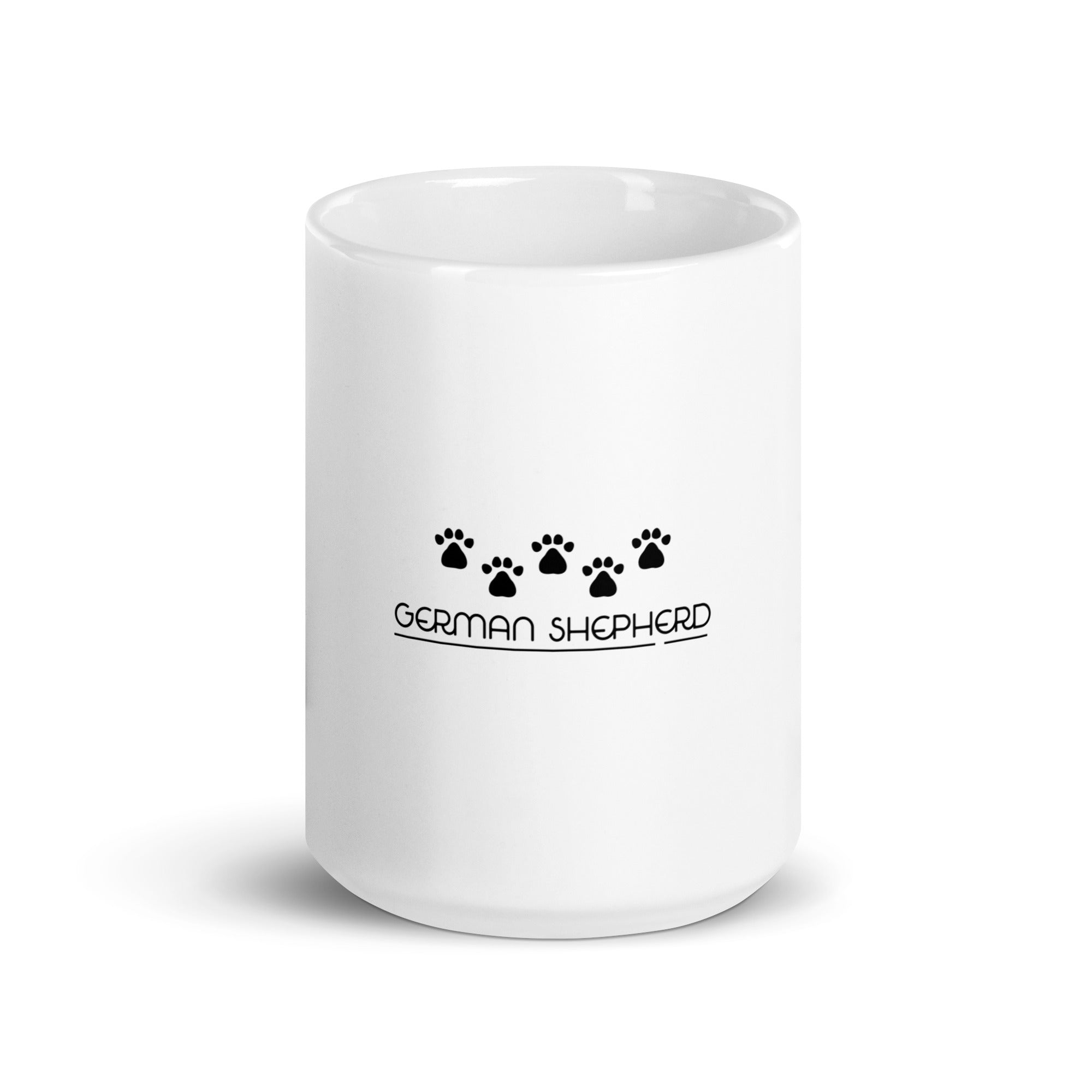GERMAN SHEPHERD - White glossy mug
