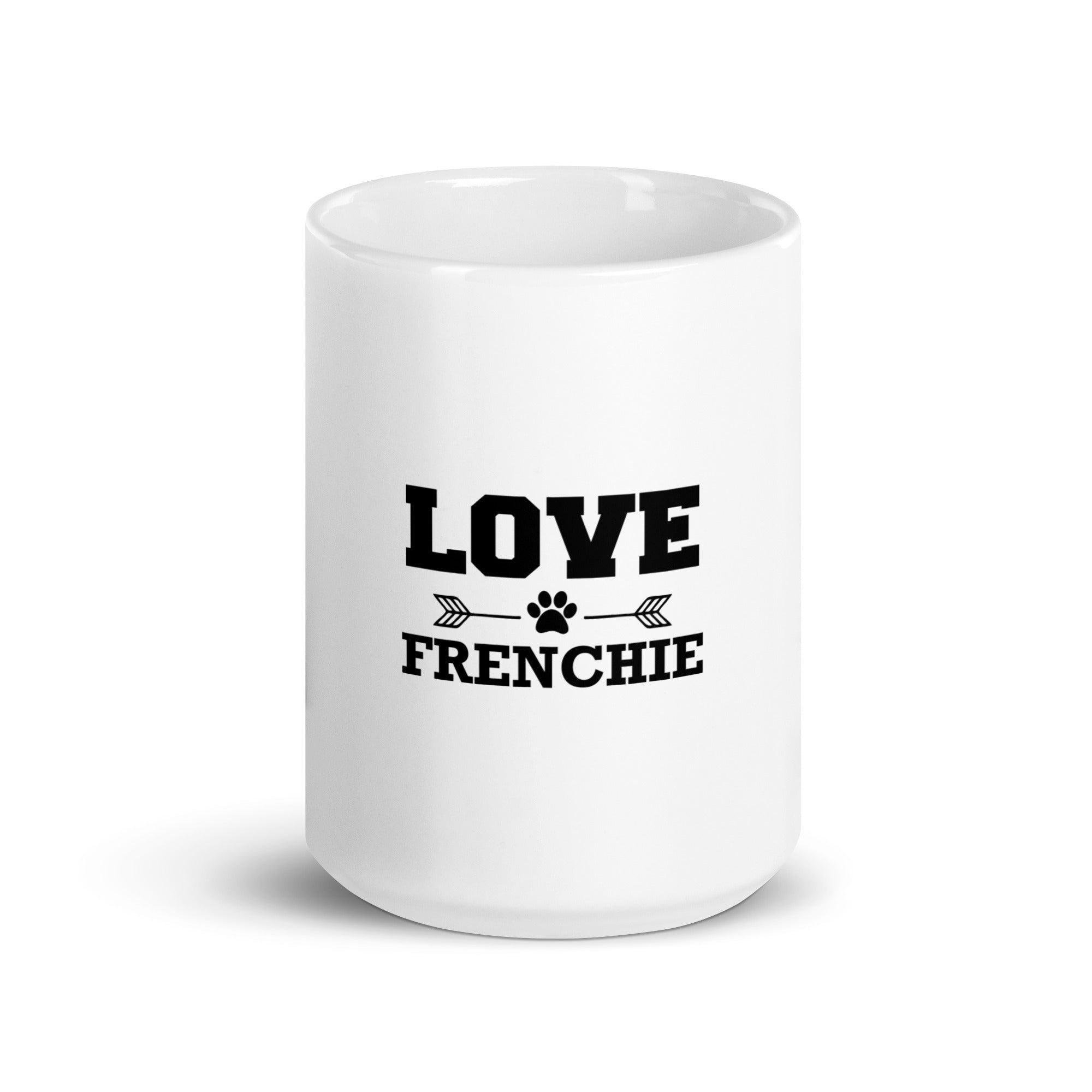 LOVE FRENCHIE - White glossy mug