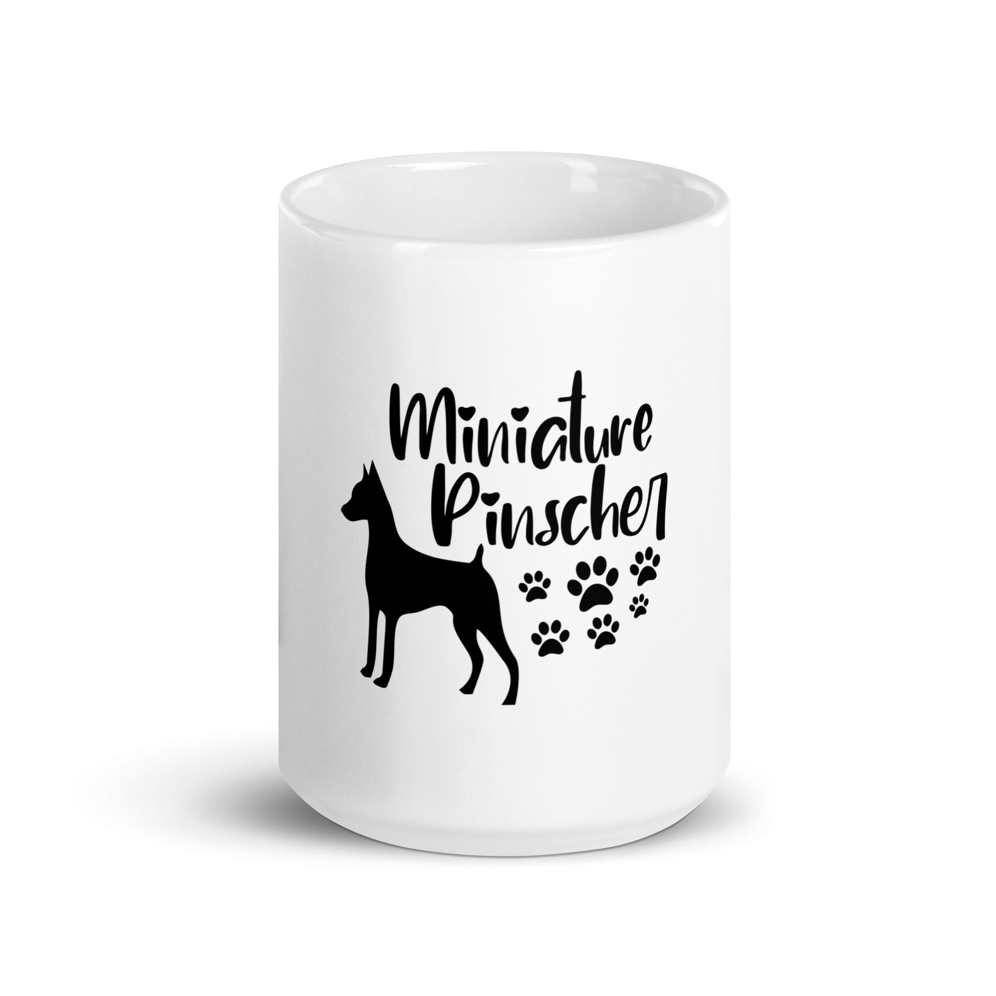 MINIATURE PINSCHER - White glossy mug