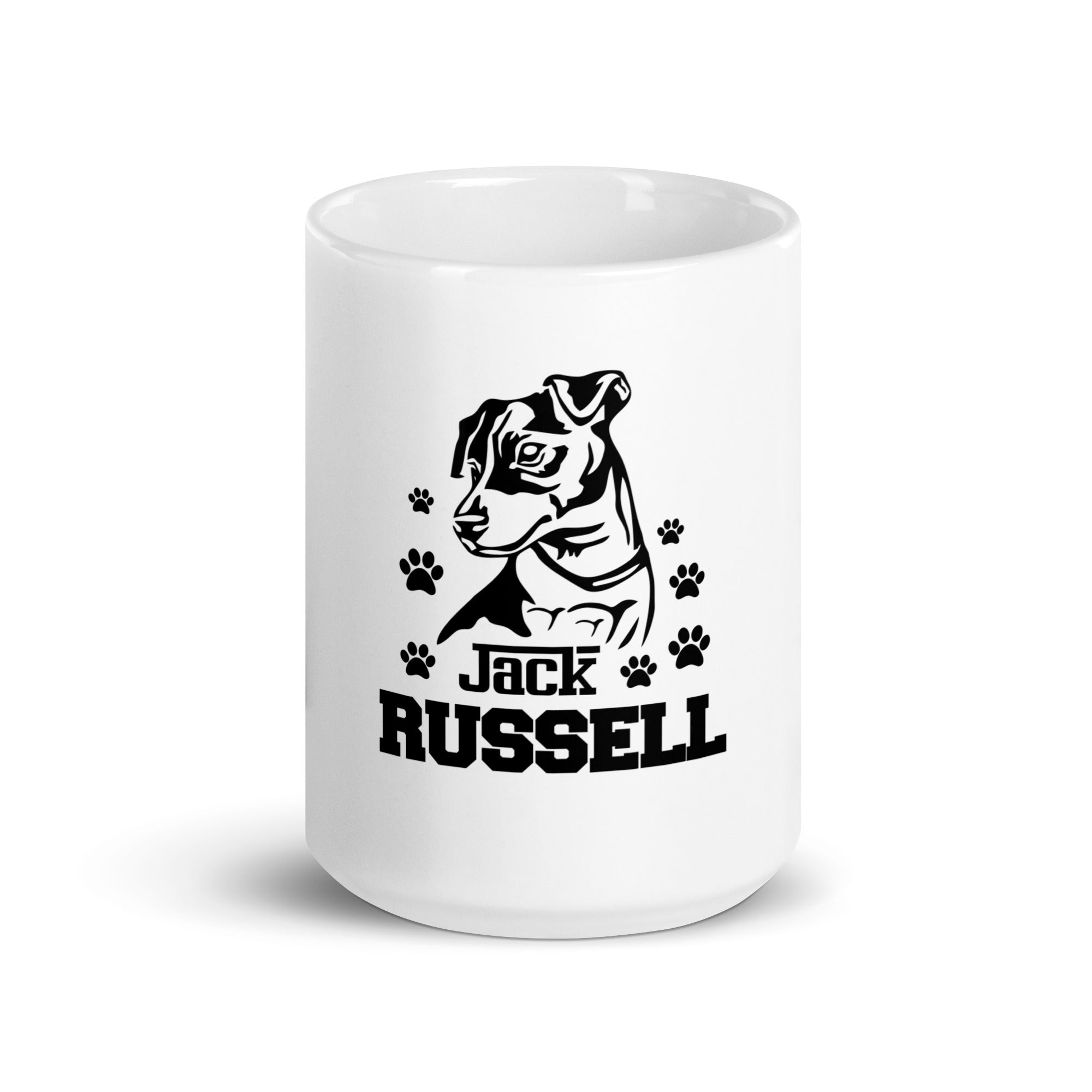 JACK RUSSELL - White glossy mug