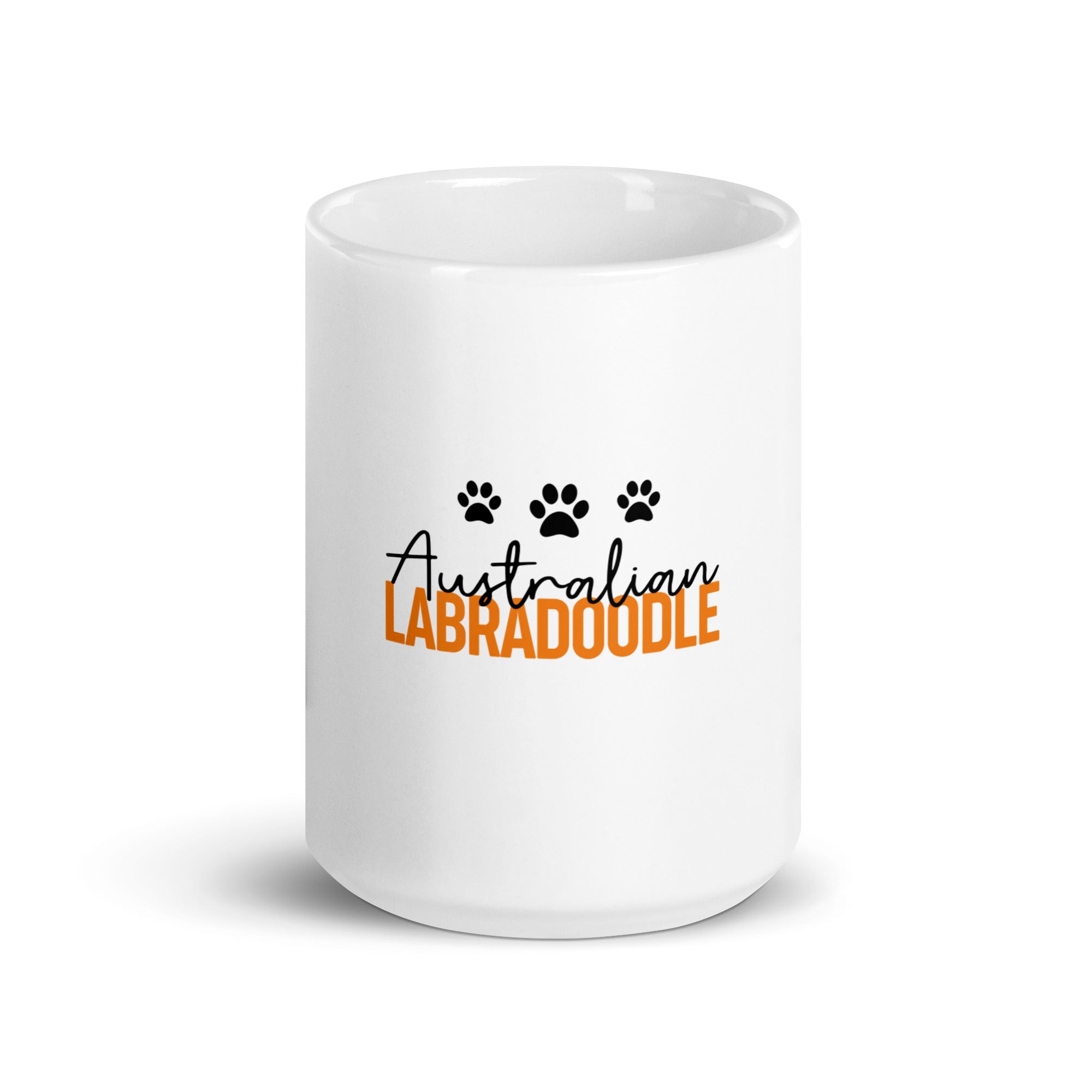 AUSTRALIAN LABRADOODLE - White glossy mug