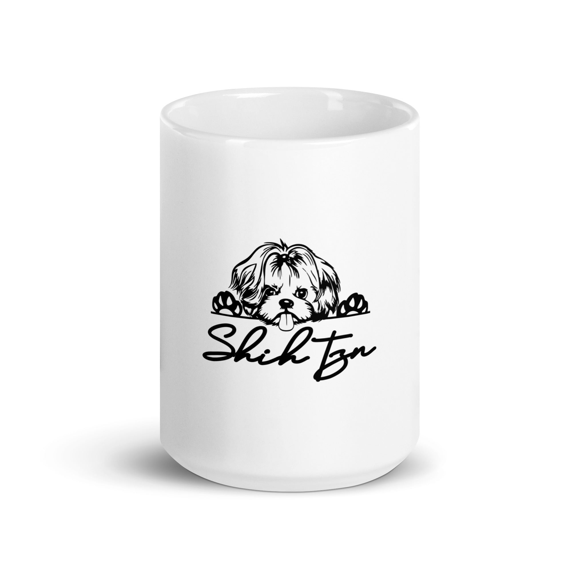 SHIH TZN - White glossy mug